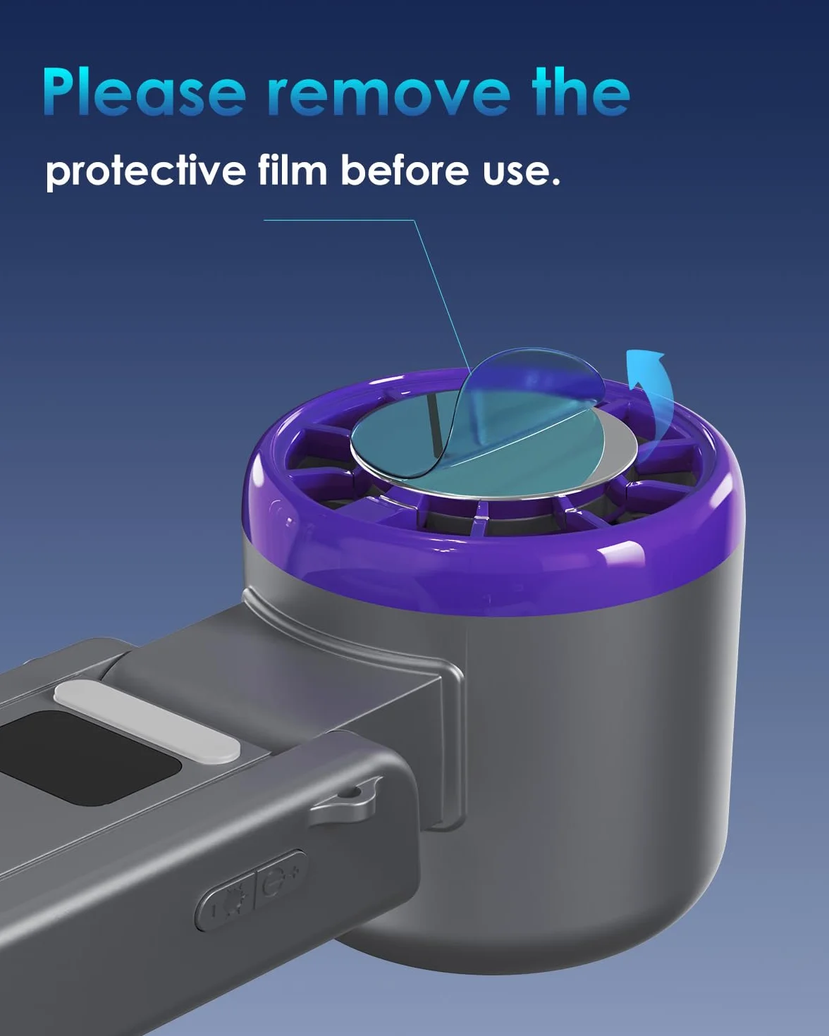 Marchpower Mini Ventilatore Portatile, 120 Livelli di Velocità Ventilatore da Tavolo Silenzioso USB Ricaricabile Pieghevole con Funzione di Raffreddamento a Ghiaccio per Casa Ufficio Esterno - Grigio