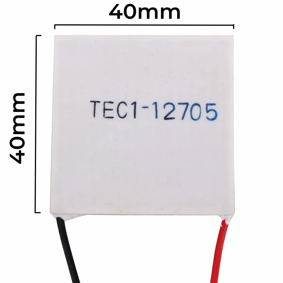 Piastra Peltier, Modulo Peltier, Modulo Elemente 12V 5A TEC1-12705 Piastra di Raffreddamento a Semiconduttore con Buone Prestazioni, per Accessori di Raffreddamento