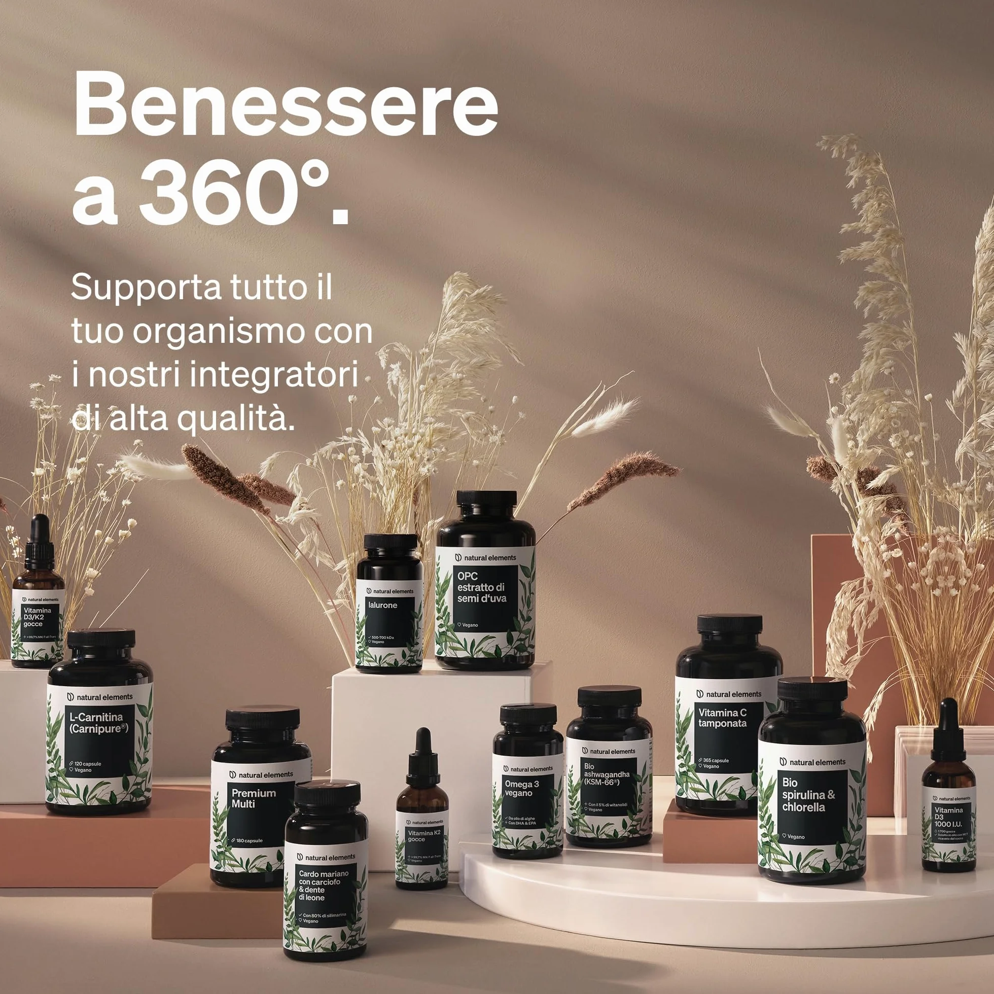 Mix di Fibre 600 g 9 fonti naturali con inulina e fibra di acacia vegano senza zuccheri aggiunti