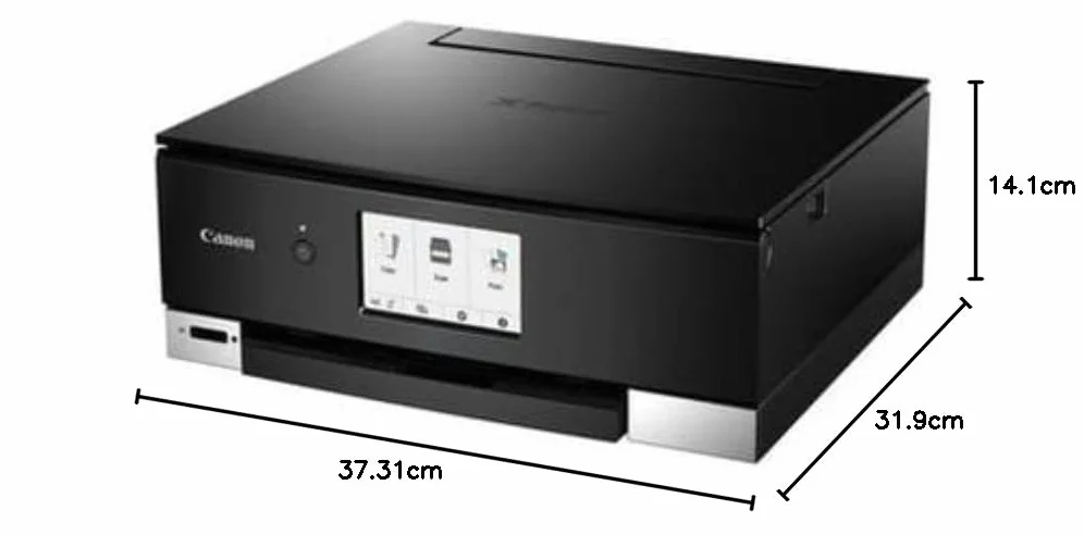Canon Pixma Ts8350A Stampante Fotografica Inkjet Multifunzione 3-1 Wireless Con 6 Cartucce, Nera
