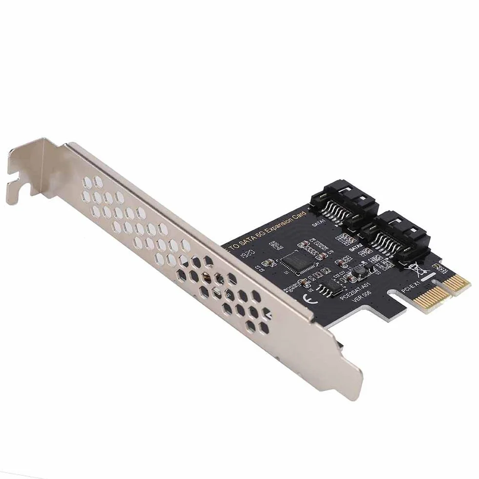 Scheda SATA Scheda controller PCI-E a SATA 3.0 da 2 porte Scheda adattatore PCI Express SATA III da 6 Gbps