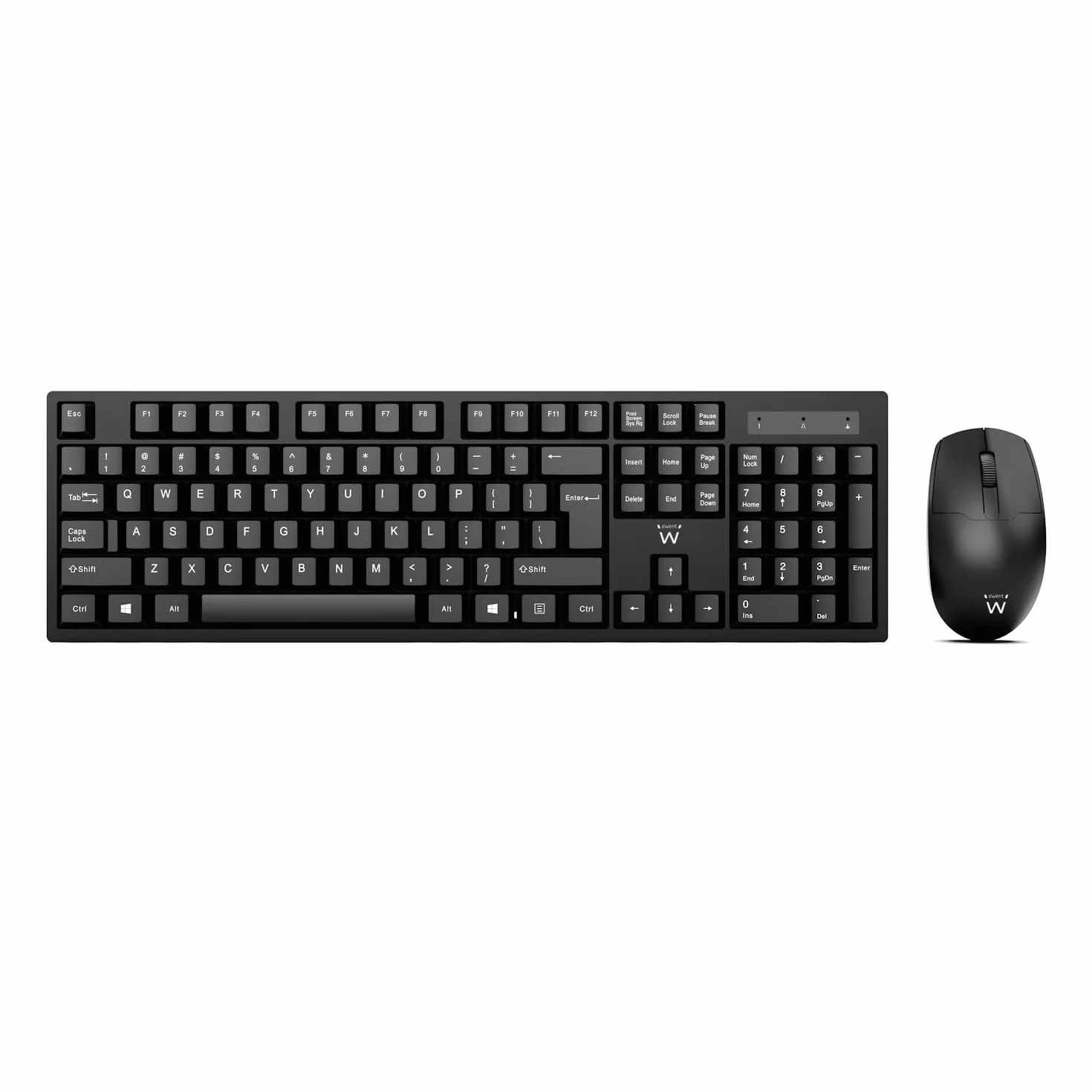 Tastiera Wireless Italiana QWERTY Full-Size con Tastierino Numerico, Silenziosa per PC Laptop Home Office
