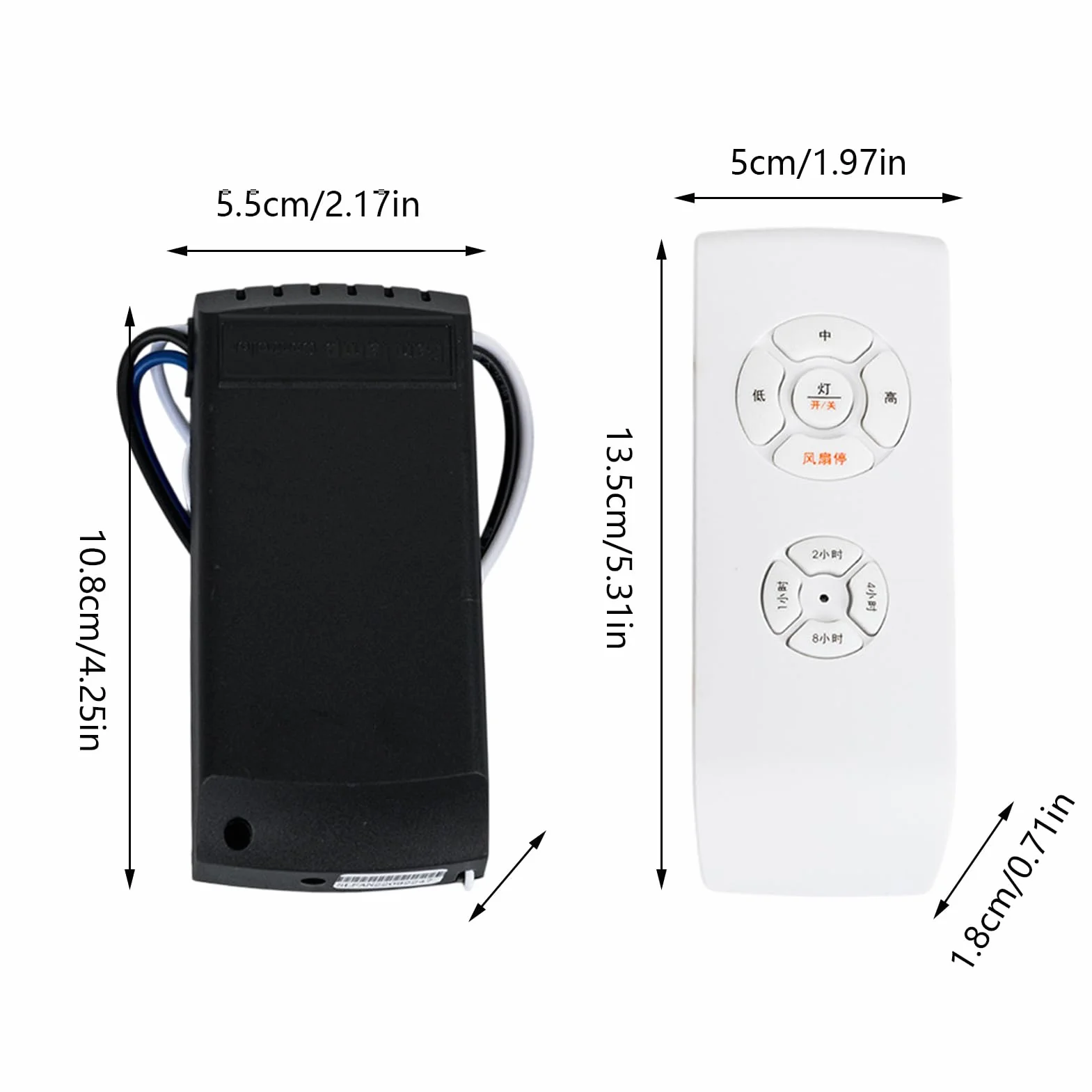 Controller universale ventola luce telecomando 85–240 V 3 passi