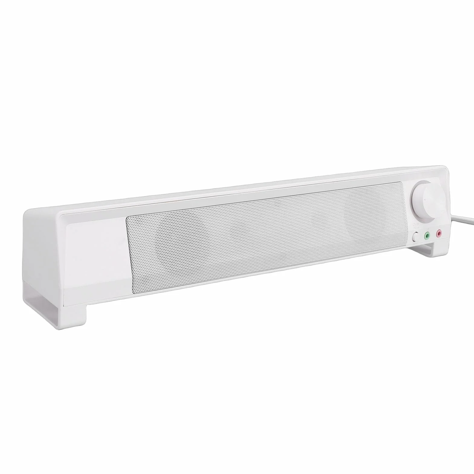 VGEBY Soundbar per Computer, Materiale ABS, Suono Chiaro con Bassi, per PC Desktop e Dispositivi Intelligenti, Ingresso USB da 3,5 Mm
