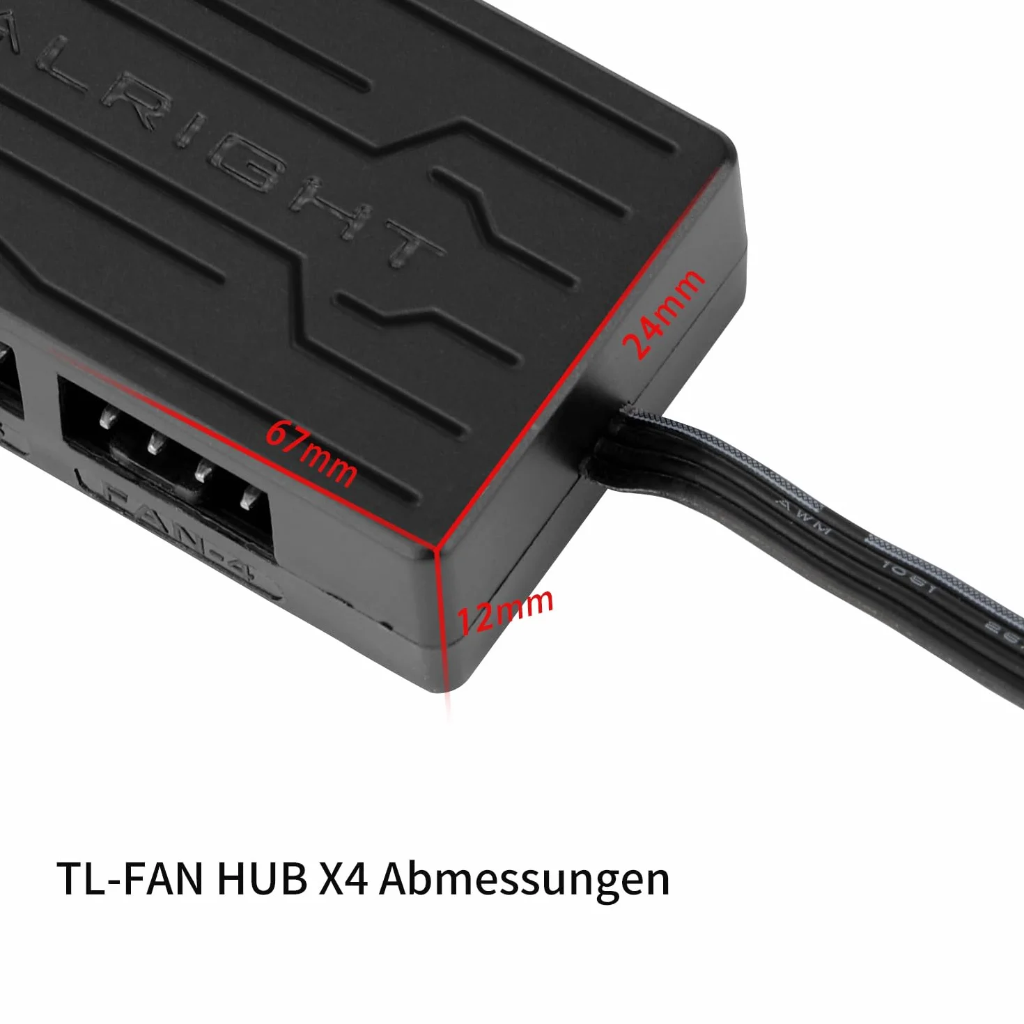 Thermalright FAN HUB X4 Controller Ventola PC 4 Pin 12 V PWM SATA