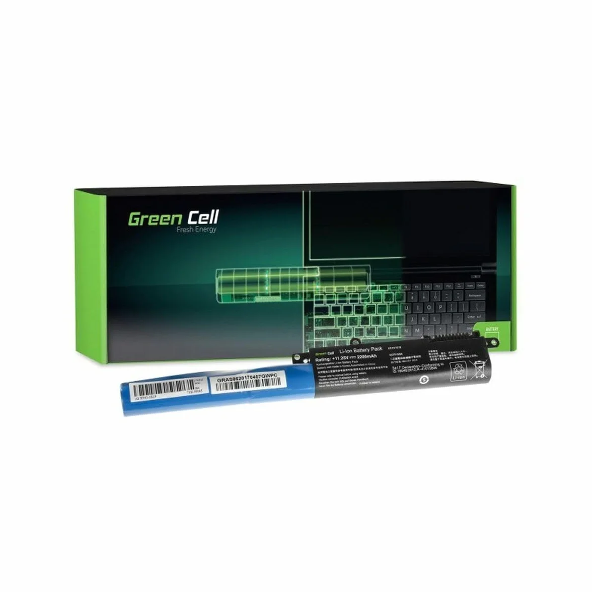 Green Cell Batteria per Computer Portatile A31N1519 11,2 V 2200 mAh ASUS