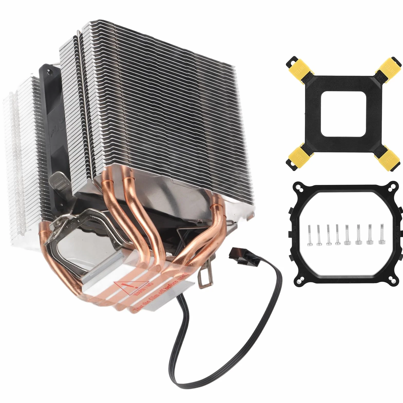 Dissipatore di Calore CPU a 4 di Calore con Design a Doppia Torre in Lega di Alluminio per un Raffreddamento Efficiente e una Dissipazione del per la Piattaforma LGA2011 1366 11501151 1155