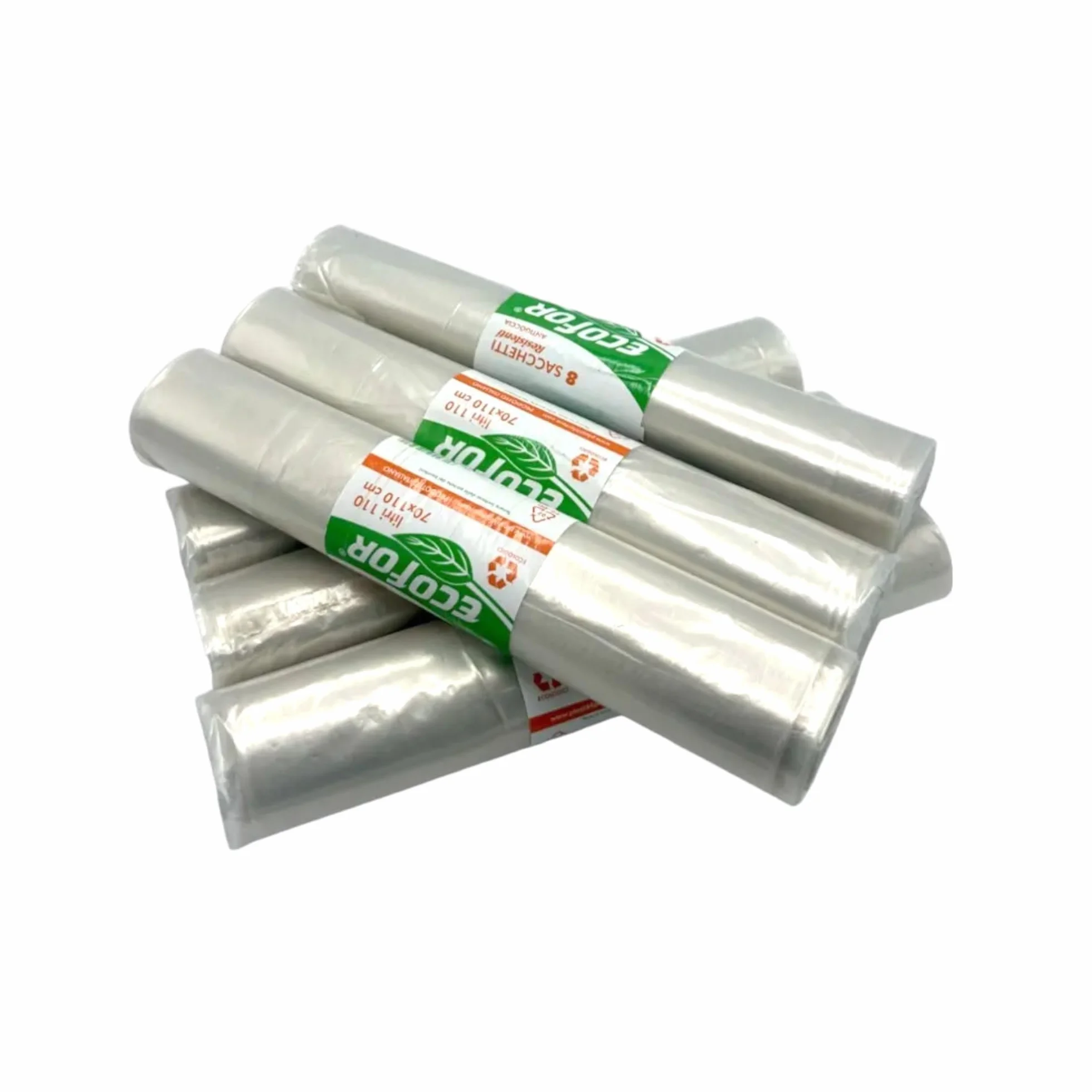 Sacchi Spazzatura 90x120 150 Litri Resistenti Trasparente
