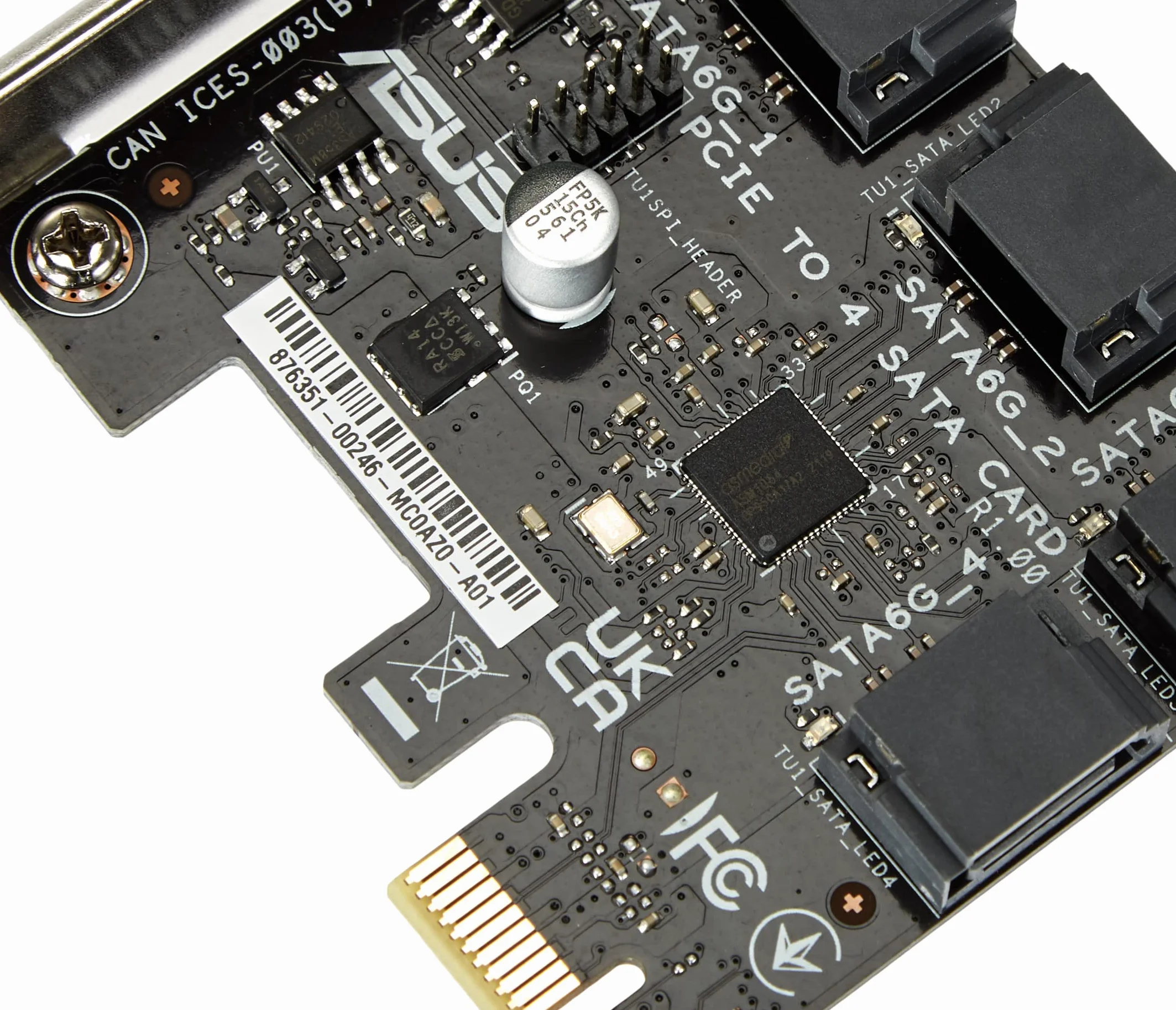 ASUS TARJETA PCIE A 4 SATA-SI 90MC0AZ0-M0ECY0