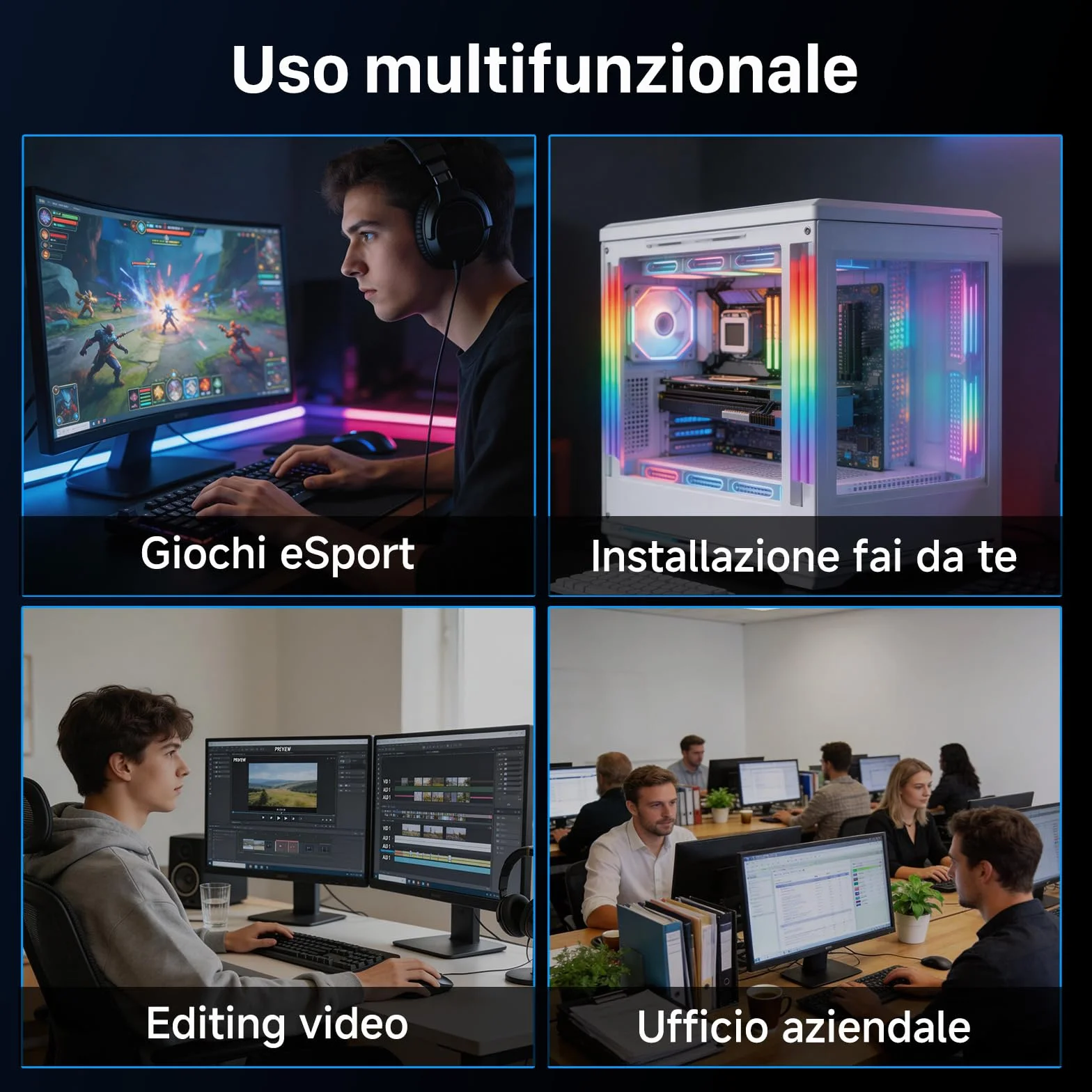 fanxiang SSD 512GB NVMe M.2 - PCIe Gen3 fino a 3000MB/s in lettura- Unità a Stato Solido Interno Compatibile con Notebook e PC Desktop - S501Q