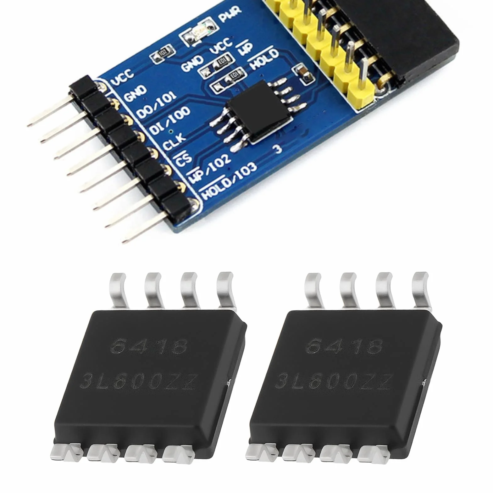 2 Pezzi Chip di Memoria Flash Seriale W25Q128JWSQ da Package SOIC-8 Interfaccia SPI per Sistemi Embedded Applicazioni di Archiviazione Dati