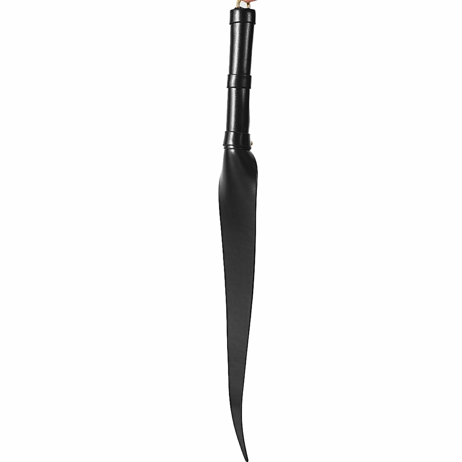 Frusta in pelle paddle erotico flogger bondage SM spanking per donne e uomini (Nero)