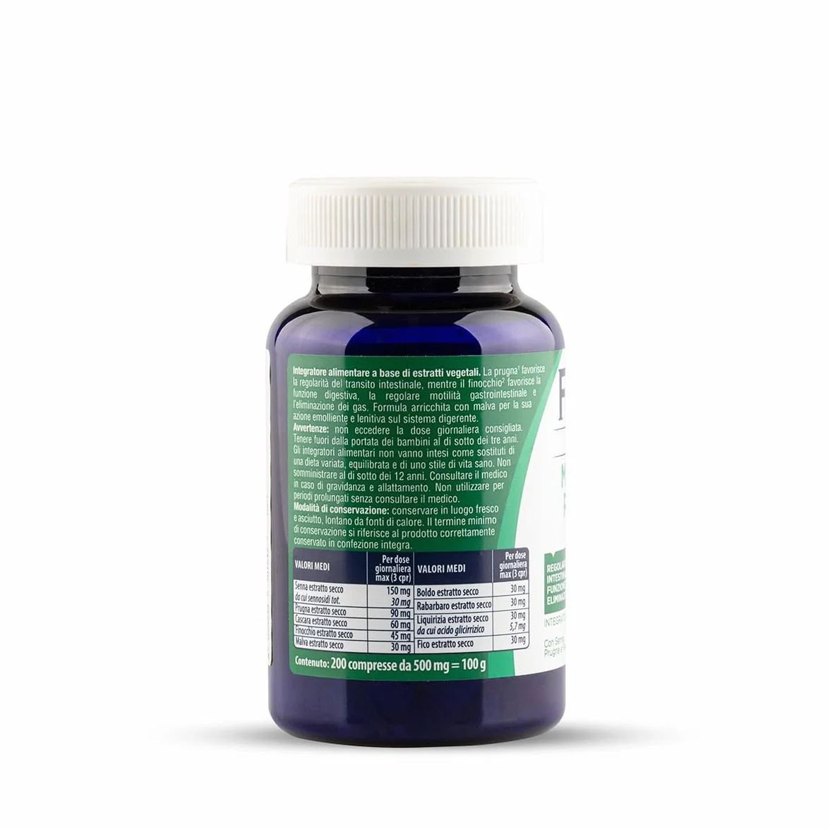 FRAU Multierbe Regolax Complex 200 Compresse 500 mg Integratore Alimentare Lassativo Forte Stitichezza
