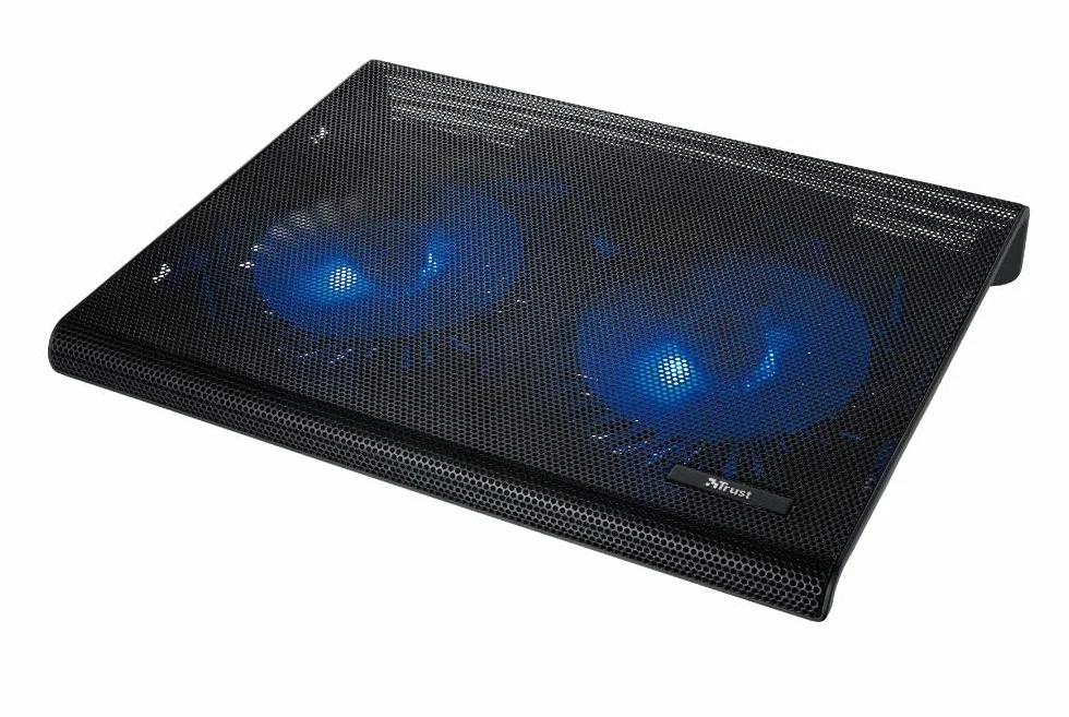 Trust Base di Raffreddamento per Laptop 17.3, 2 Ventole, USB, Cooling Pad, Nero
