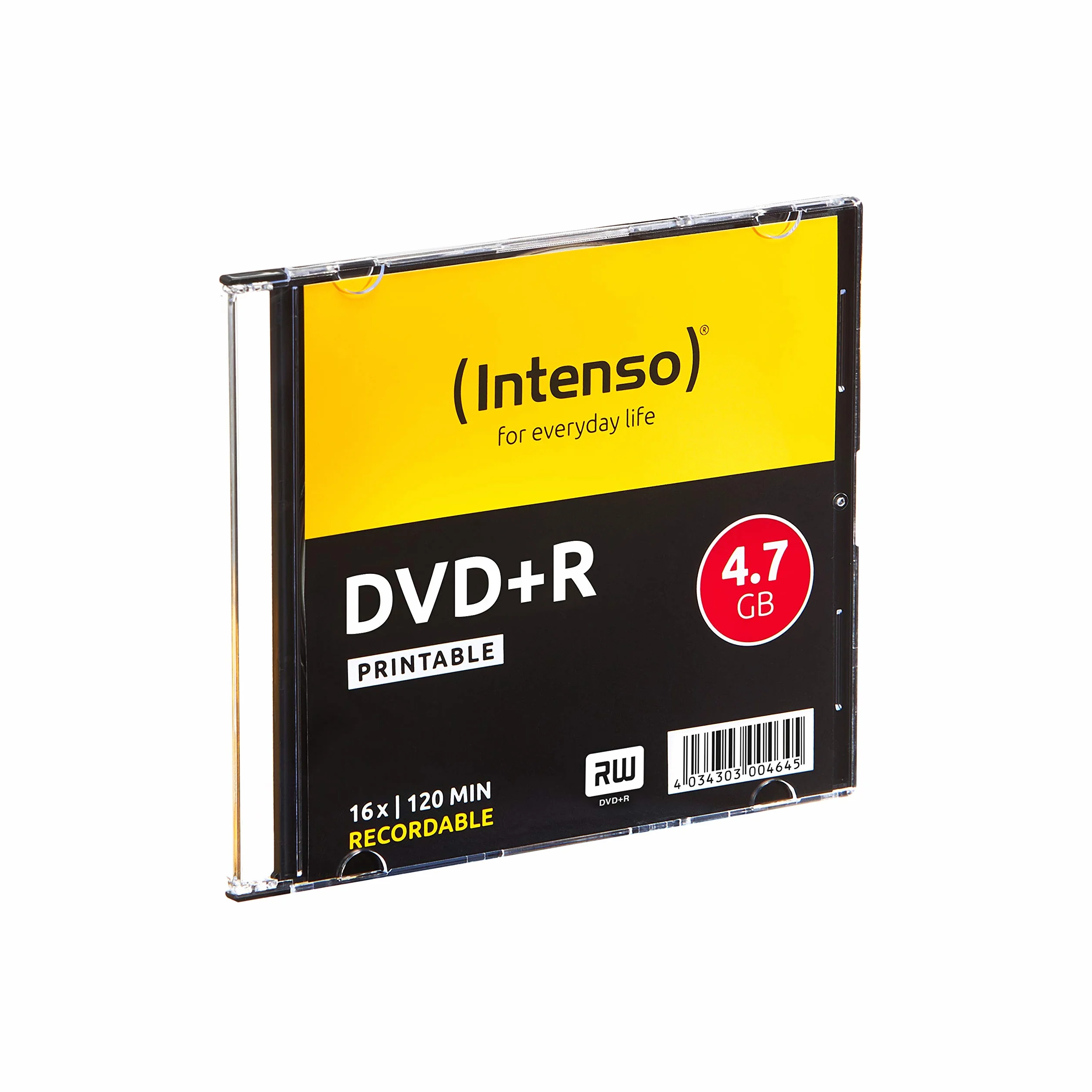 Intenso 4811652 Dvd+R da 4.7 GB, Argento