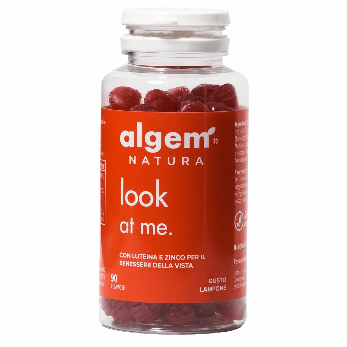 Algem Natura Luteina e Zeaxantina Integratore Occhi Vista 90 Gommose Mirtillo Nero Vitamina C E Zinco