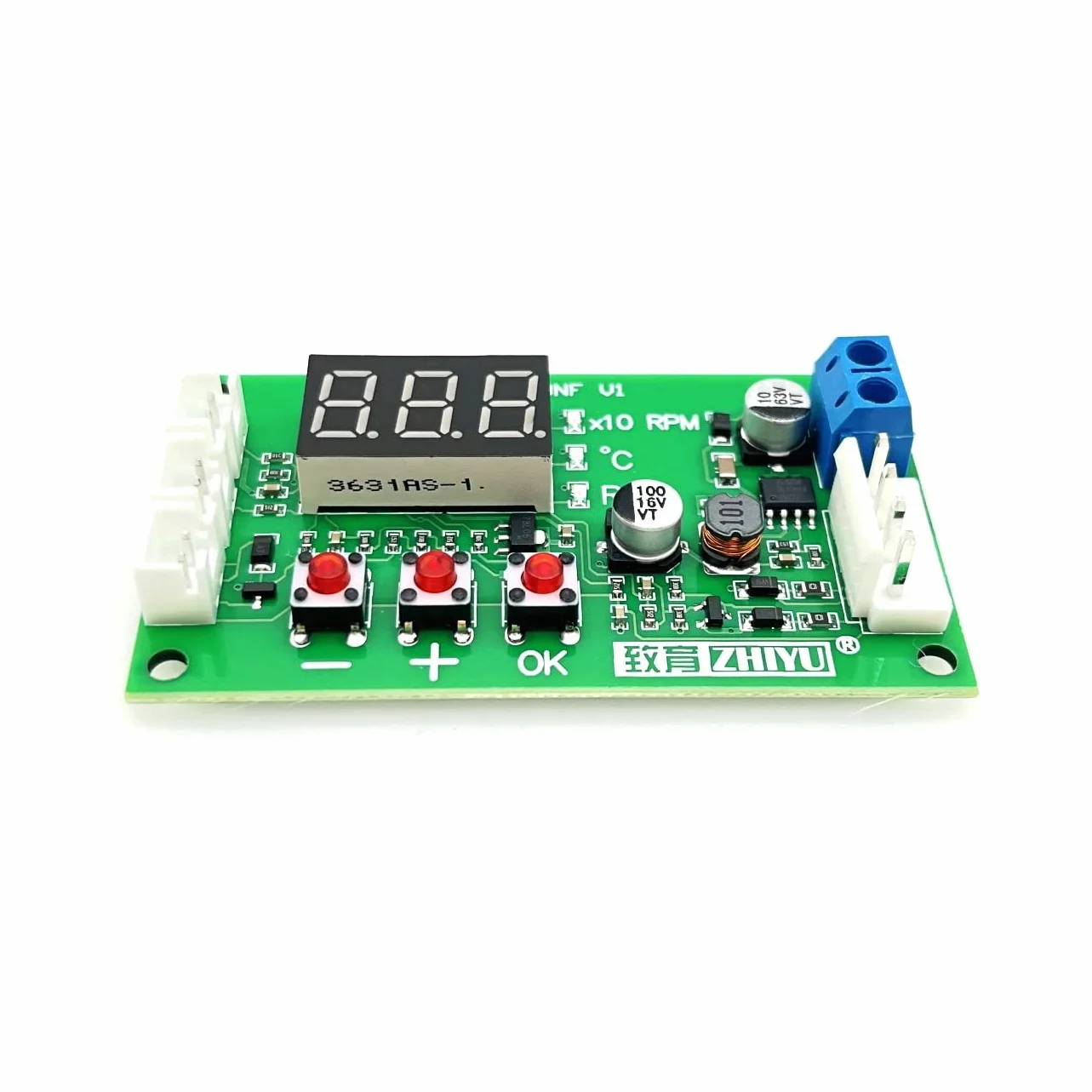 JZK PWM Digitale Regolatore di Temperatura Ventola 12V 24V 48V Modulo Display Velocità PC