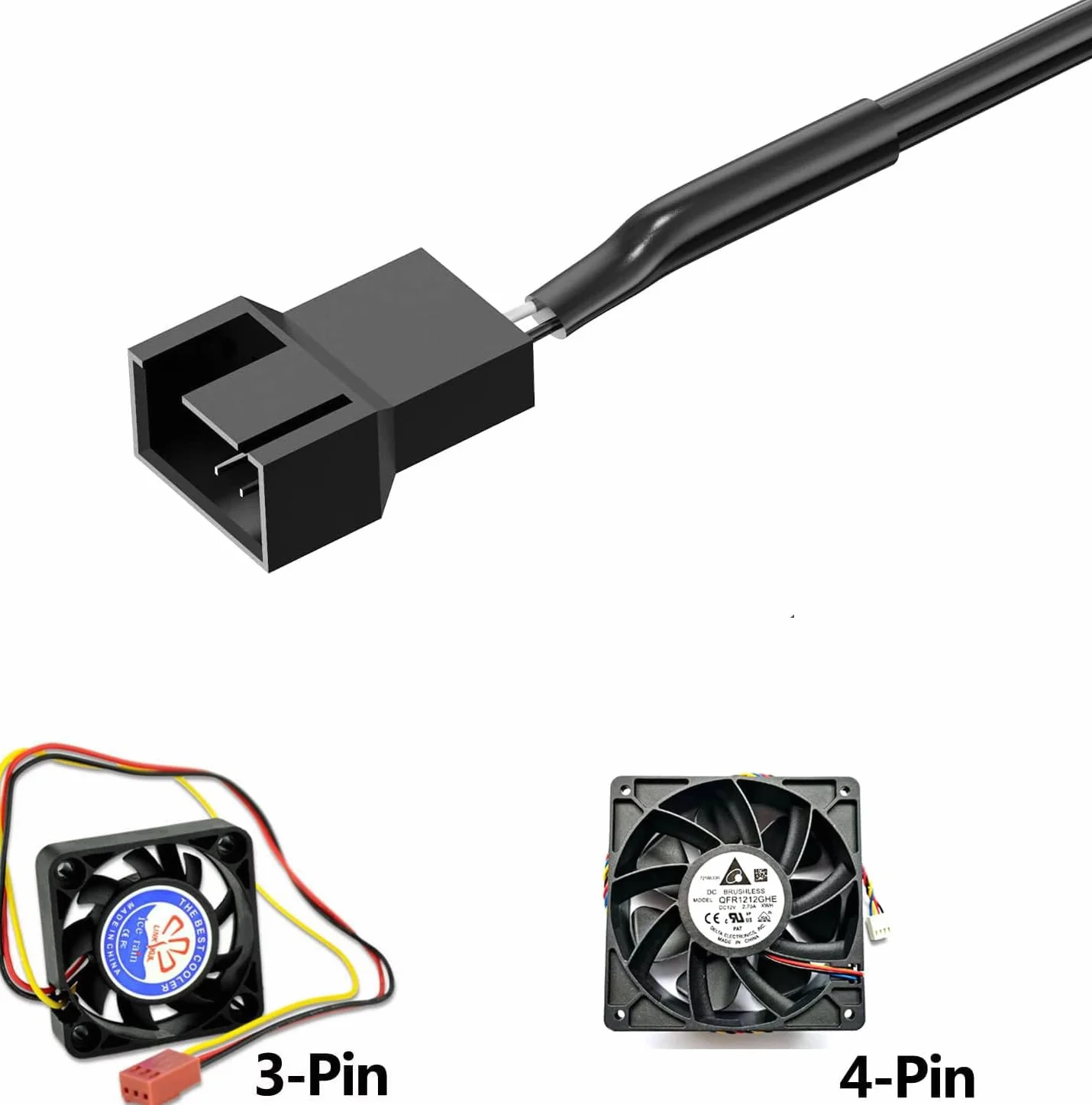 Regolatore di velocità ventola 12V 2 Pin USB DC 5V Step-Up Adattatore Alimentazione