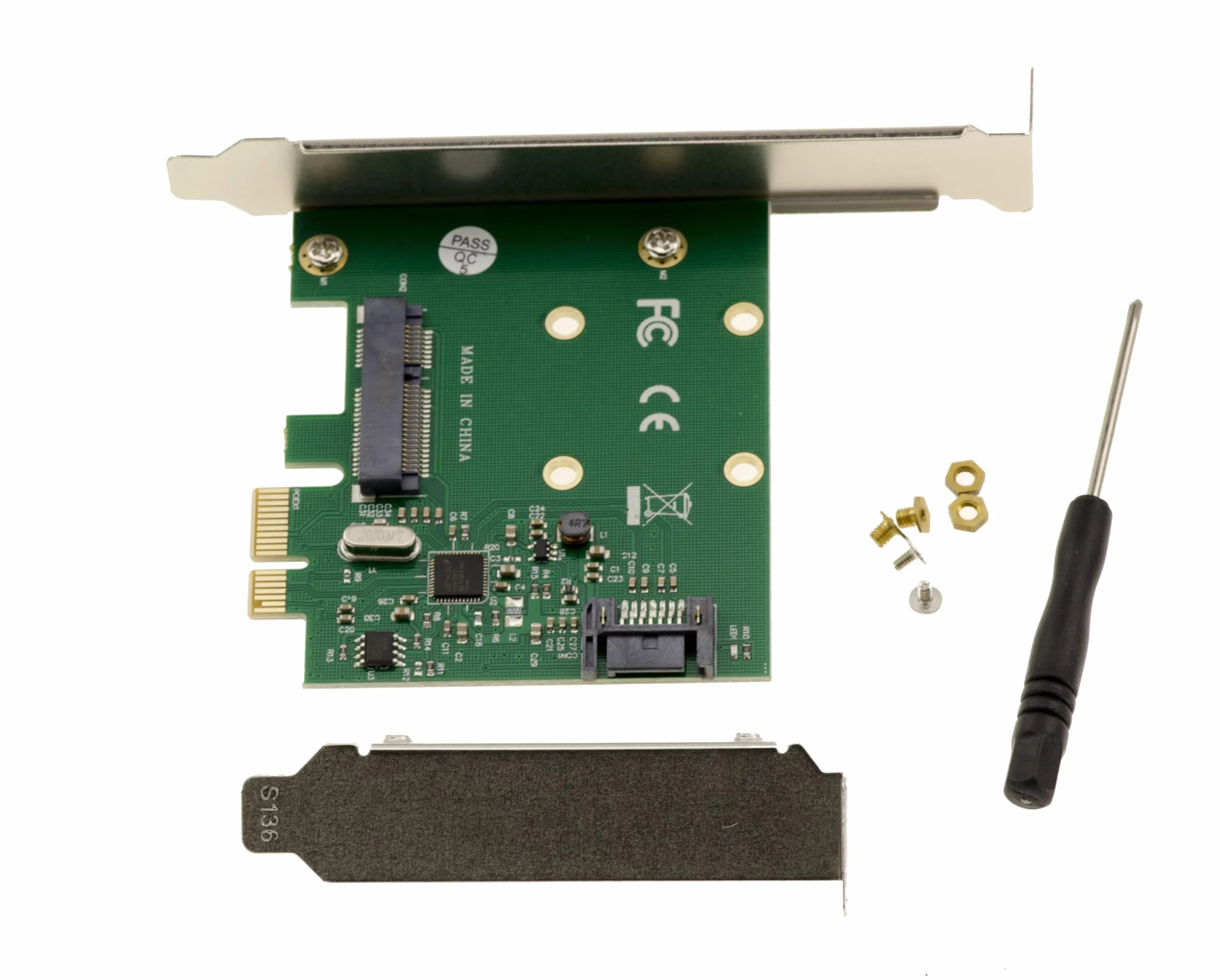 KALEA-INFORMATIQUE Scheda controller PCIe mSATA + SATA - interfaccia SATA 3.0 / 6GB