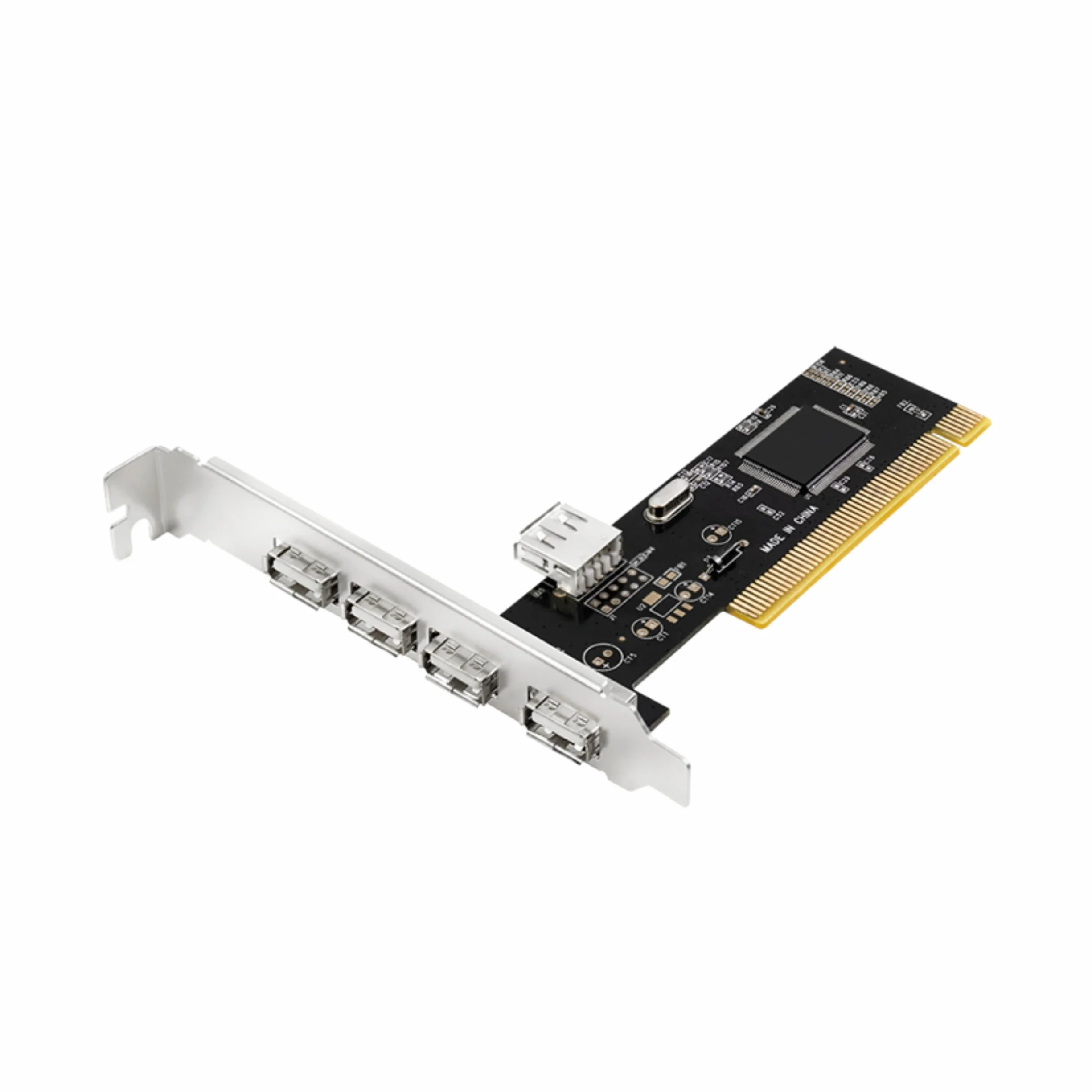 LOGILINK 4+1-Port USB 2.0 PCI Card, PCI, USB 2.0, ROHS, FCC, CE, 480 MBIT/S, Via VT6212L, PC, Mac