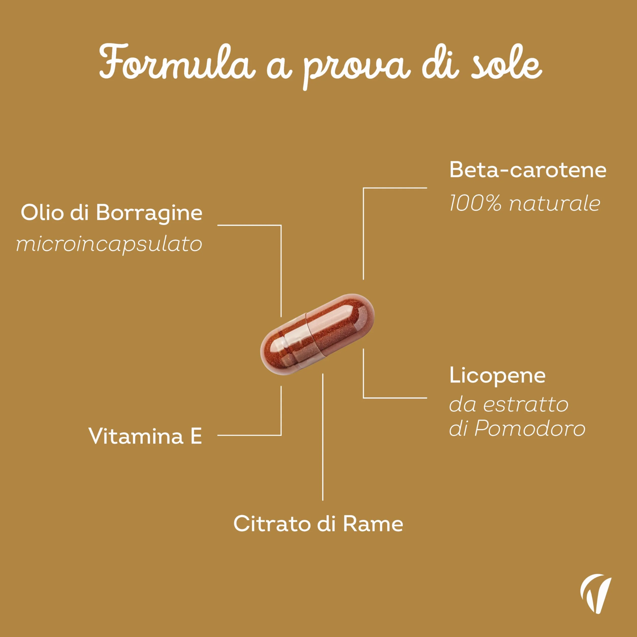 Integratore Solare Olio di Borragine e Licopene 60 Capsule Abbronzatura