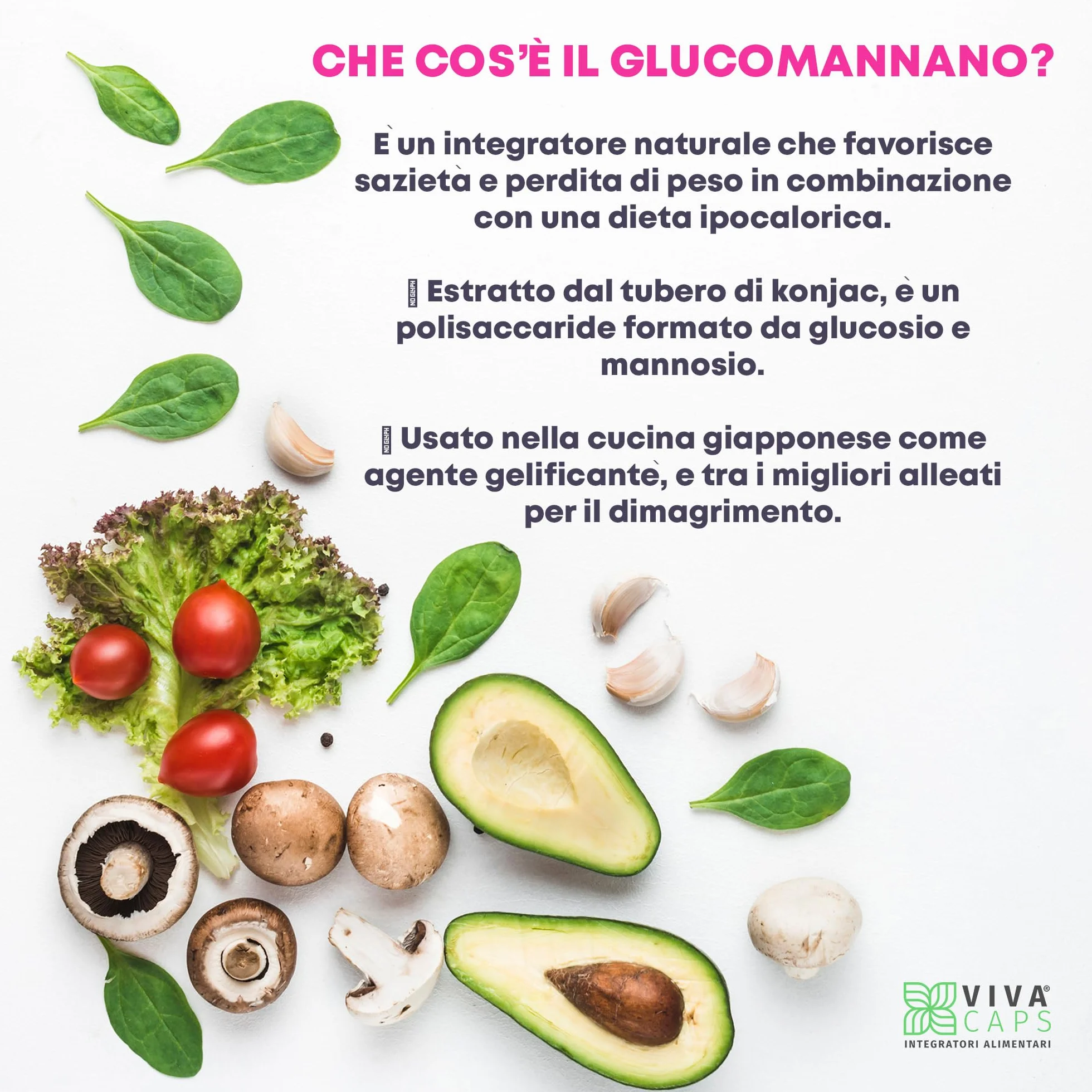 Glucomannano Forte Purificato 3000mg 120 Cps, Supporto Digestione Naturale, Made in Italy