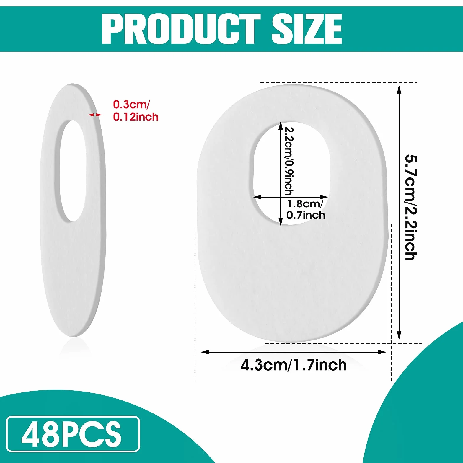 Cuscino per la protezione del piede Autoadesivo 48 pezzi Callus Protection Pads Heel Pads
