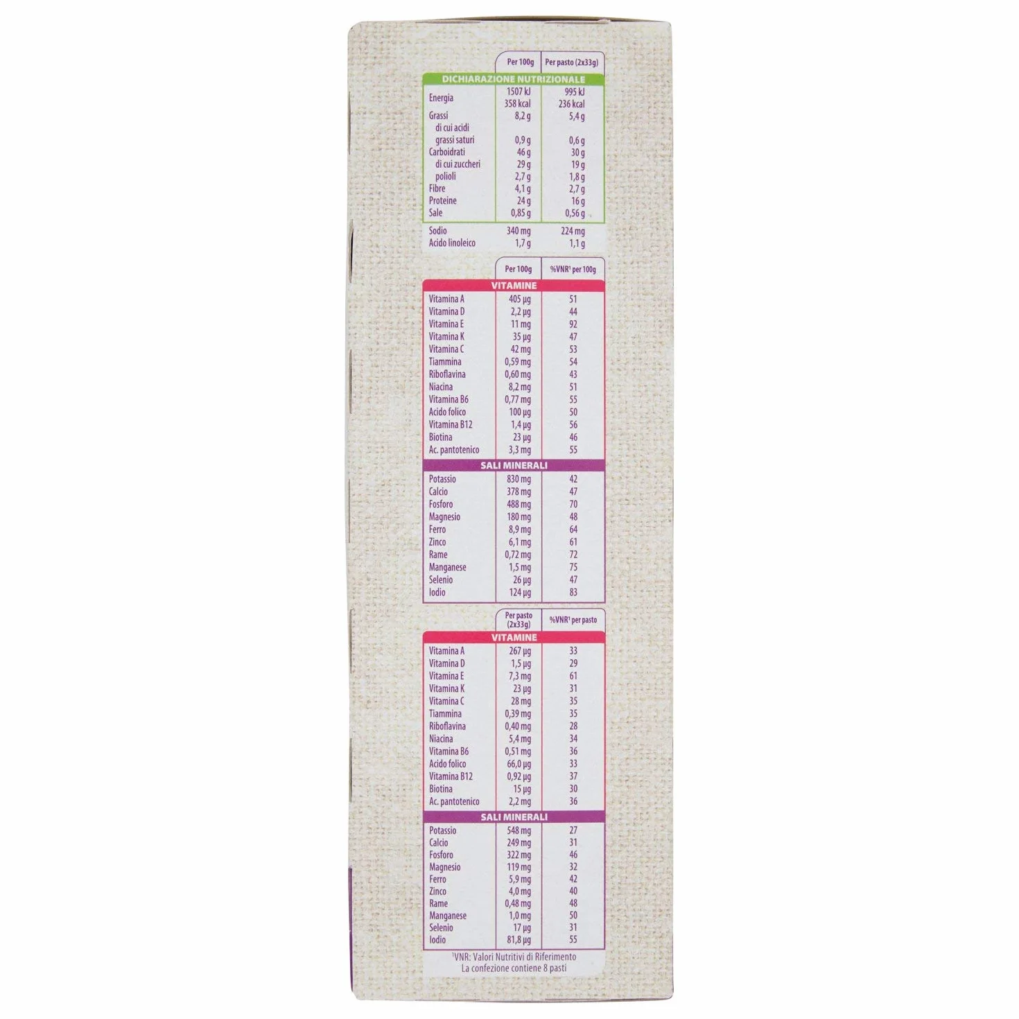 Pesoforma Biscotti al Mirtillo Pasto Sostitutivo Dimagrante 236 Kcal 8 Pasti 740 Gr