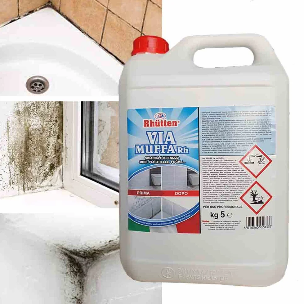 Antimuffa per muri interni 5 lt + Pompa a pressione 2 lt - Smacchia e Igienizza