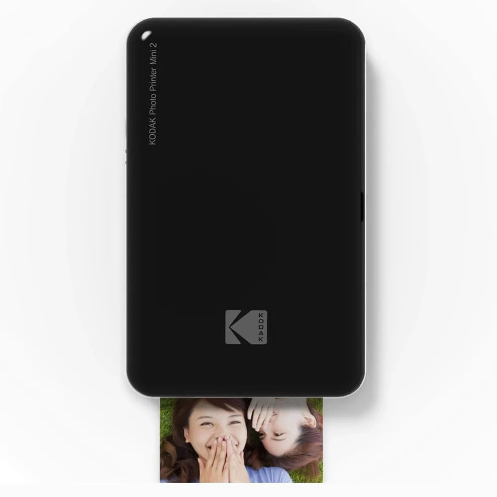 Kodak – Stampante fotografica Mini 2 HD, istantanea, senza fili e mobile con tecnologia di stampa brevettata 4Pass, compatibile con iOS e Android, nera