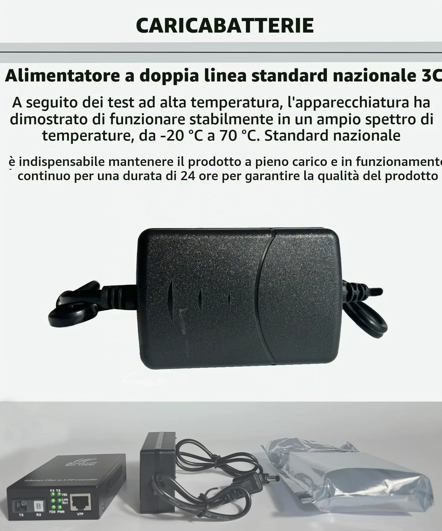 Convertitore multimediale in Fibra Gigabit Ethernet 10/100/1000M, ricetrasmettitori SC Singoli, modalità Singola 20KM, da RJ45 a 1000Base-LX, BIDI 20KM