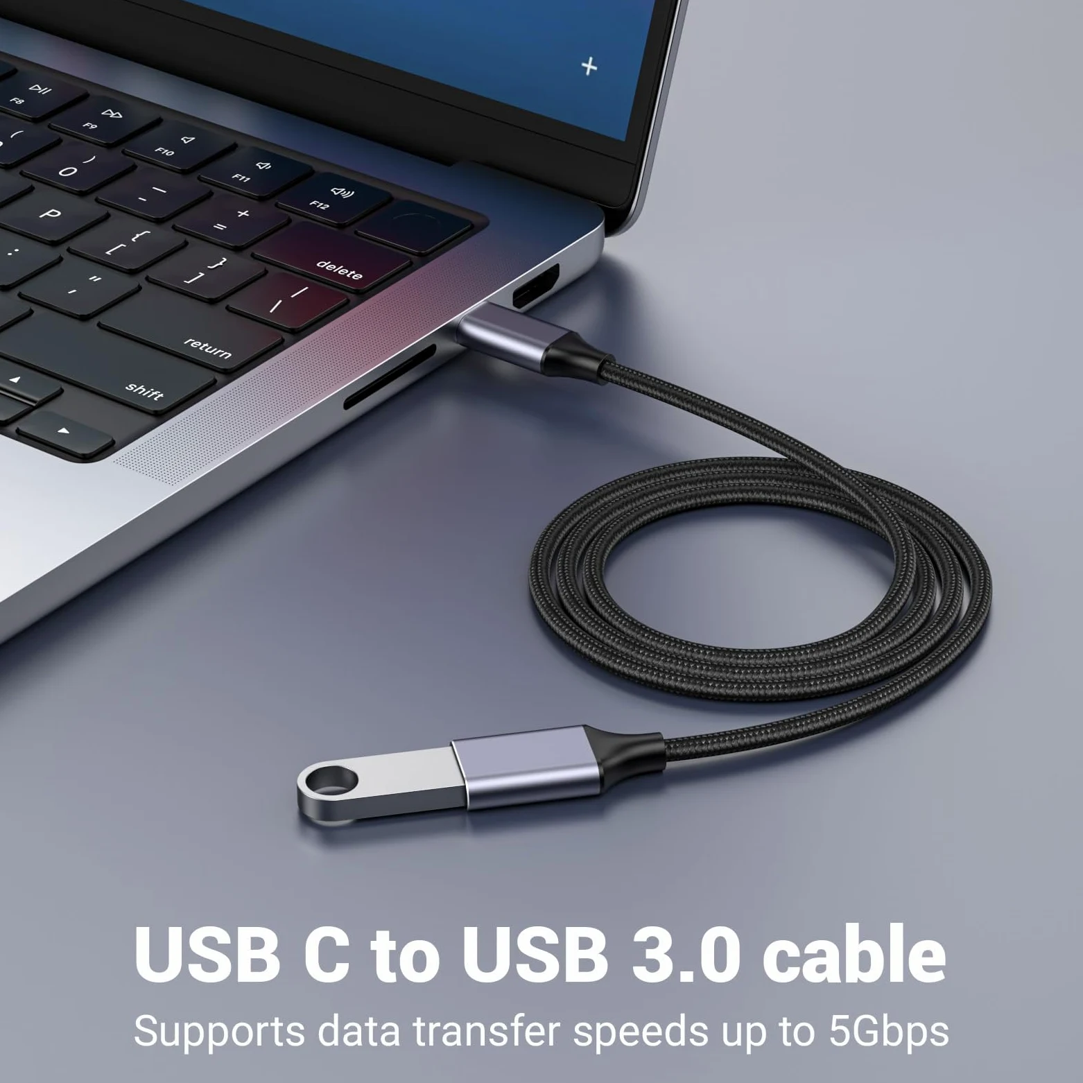 Pastall Cavo USB femmina a C maschio (1 m), adattatore di tipo C, adattatore da USB C a USB 3.0, femmina C a maschio A per telefono/laptop/tablet/switch dispositivo USB-C