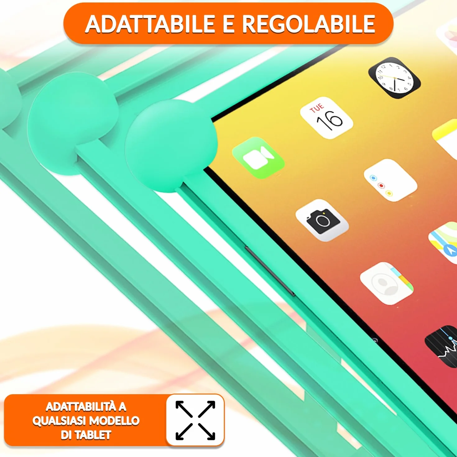 Custodia tablet 10 pollici universale silicone per tablet 10" Verde