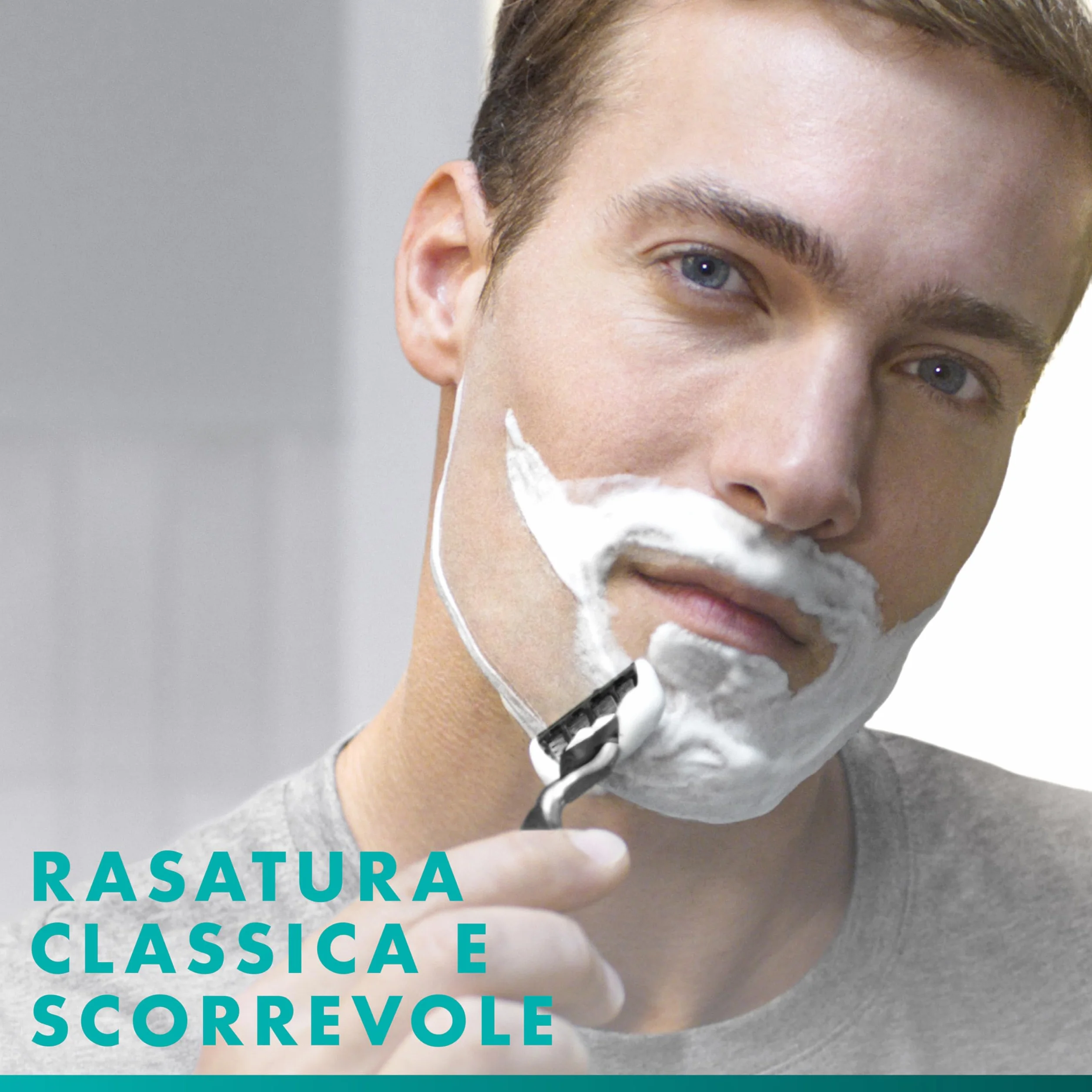 Gillette Mach3 Base 15 Lamette Di Ricambio Per Rasoio Barba Mach 3 Con Striscia Lubrificante