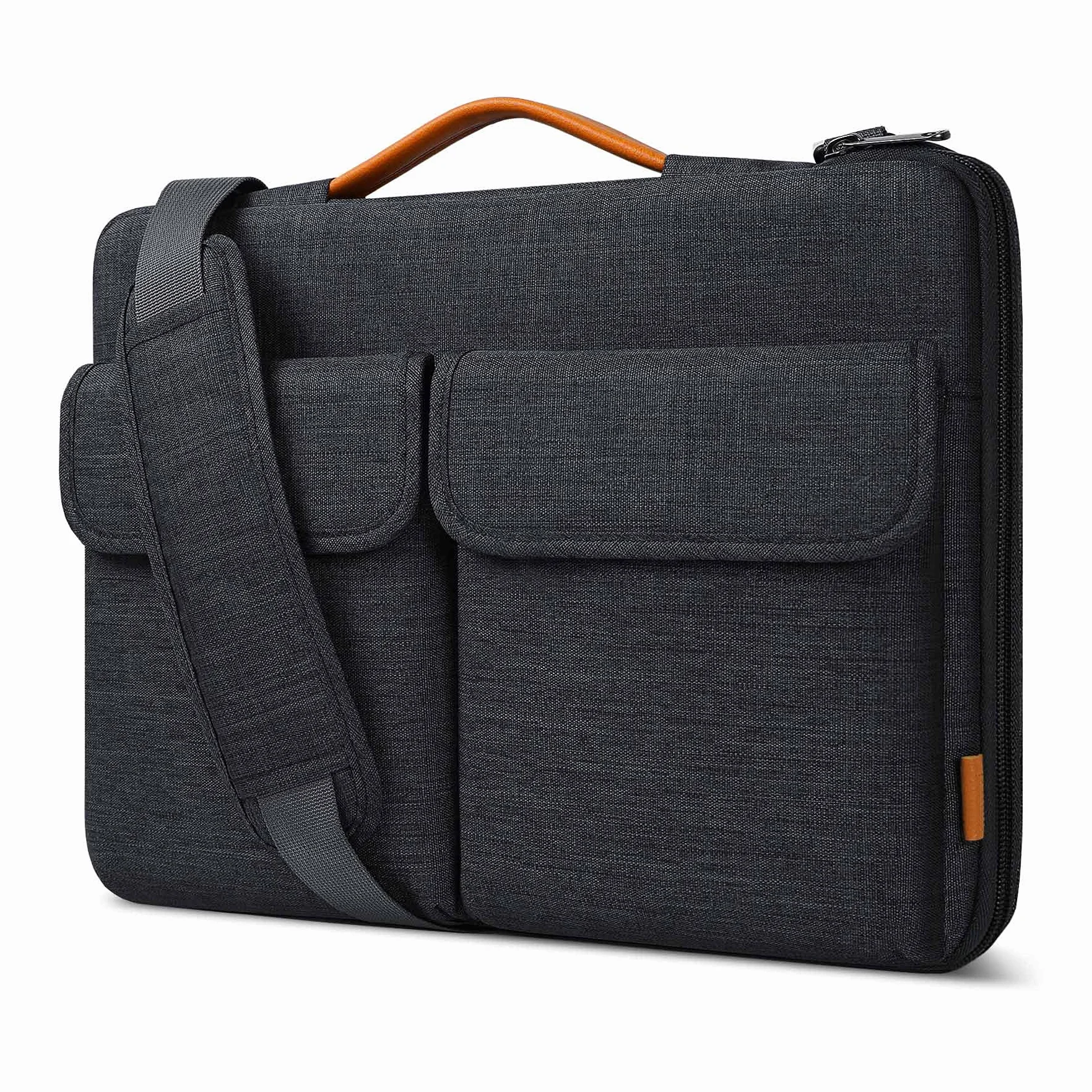 Inateck 360° Protezione Custodia Borsa Compatibile con 14 MacBook M5/M4/M3/M2/M1 Pro/Max 2025-2021,Macbook Air 13 M4 2025, M3/M2/M1 2012-2024, MacBook Pro 13 2012-2022, Custodia per PC Messenger Bag