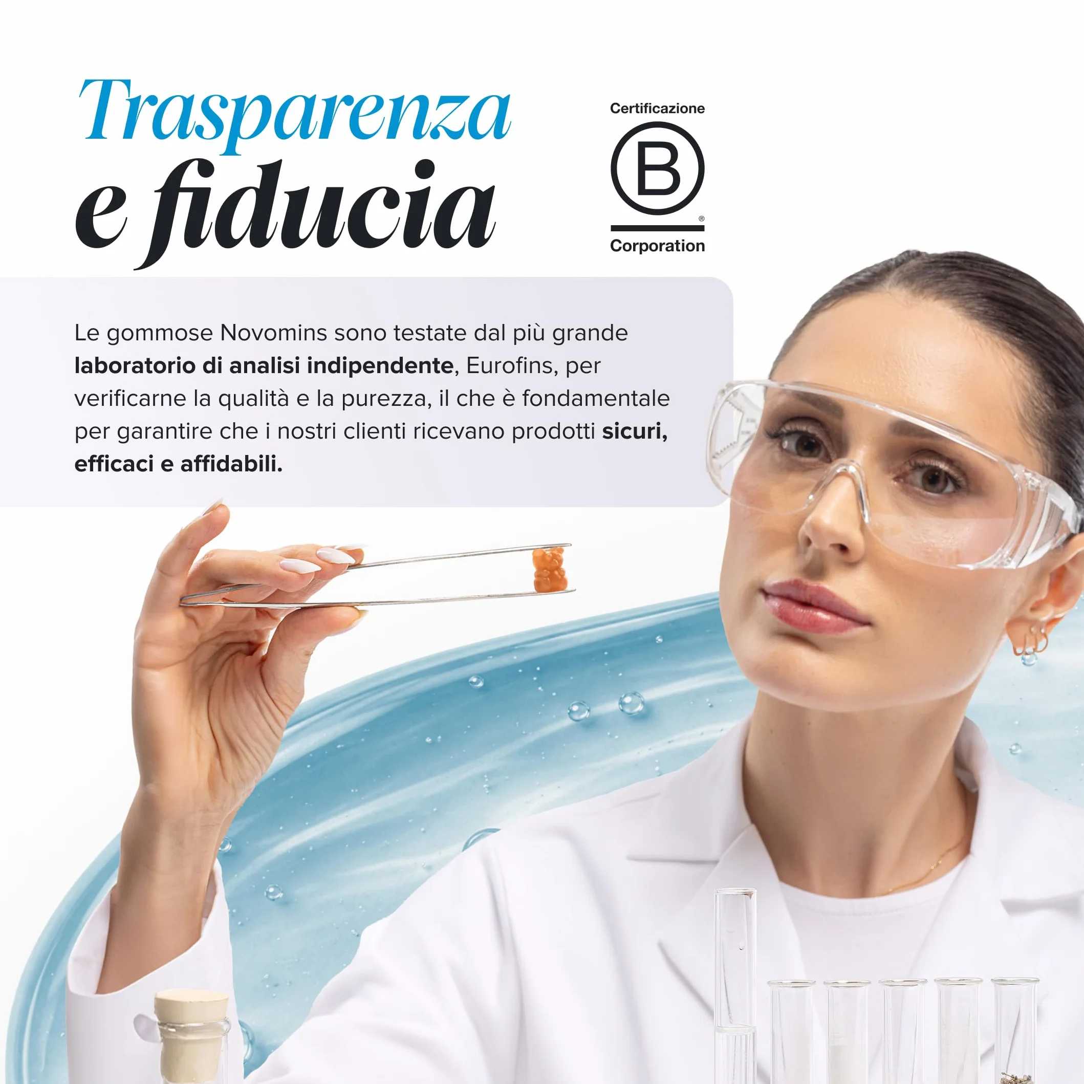 Novomins Omega 3 6 9 Vegan Gommose per Bambini con ALA Olio di Perilla 50mg Vitamine D ed E 30 Gusto Arancia
