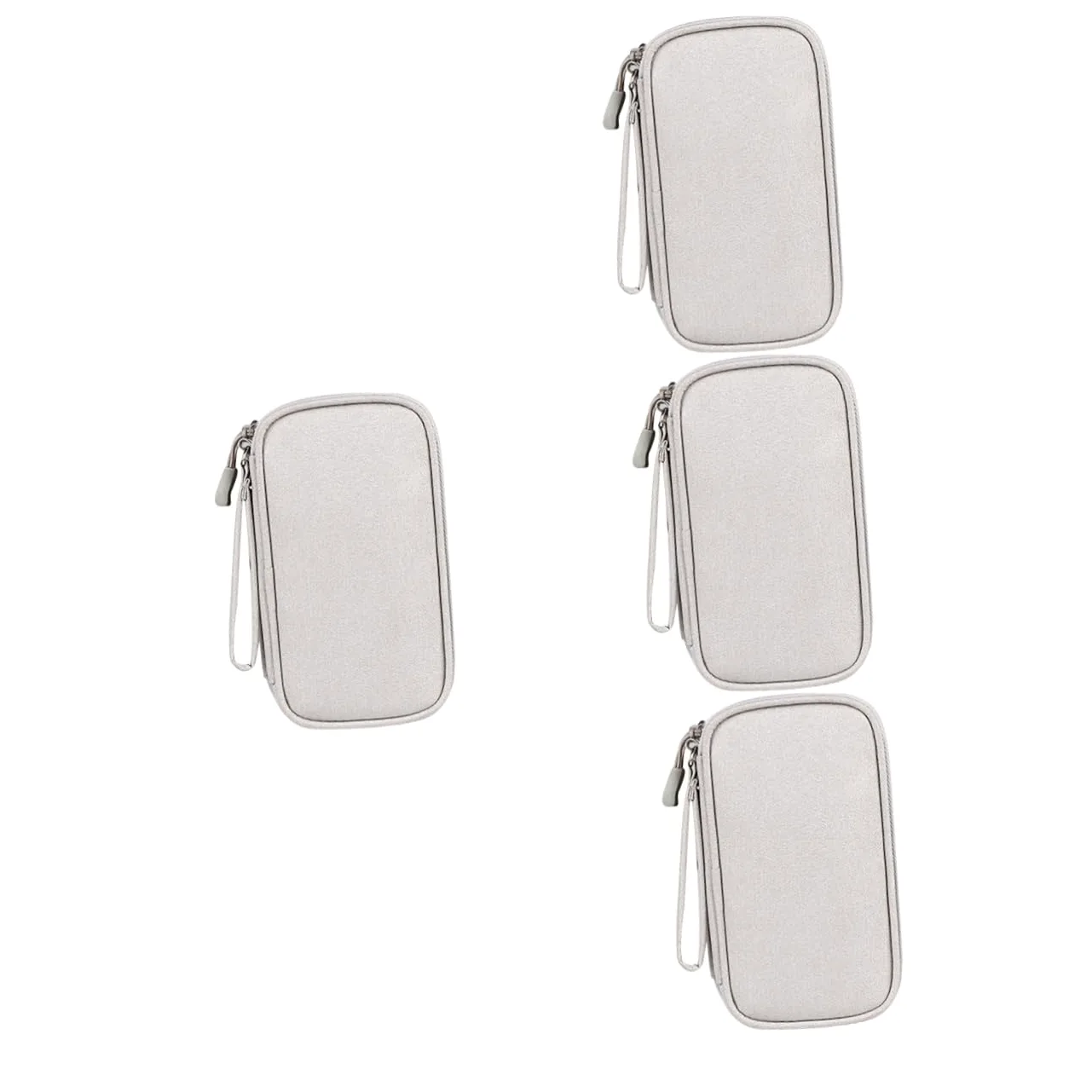 HOMSFOU 4pezzi Organizzatore Elettronico Portatile Per Viaggio Borsa Per Cavi e Accessori Design Compatto Oxford Scomparti Per Cuffie e Caricatori Ottima Protezione e Facile Da Trasportare