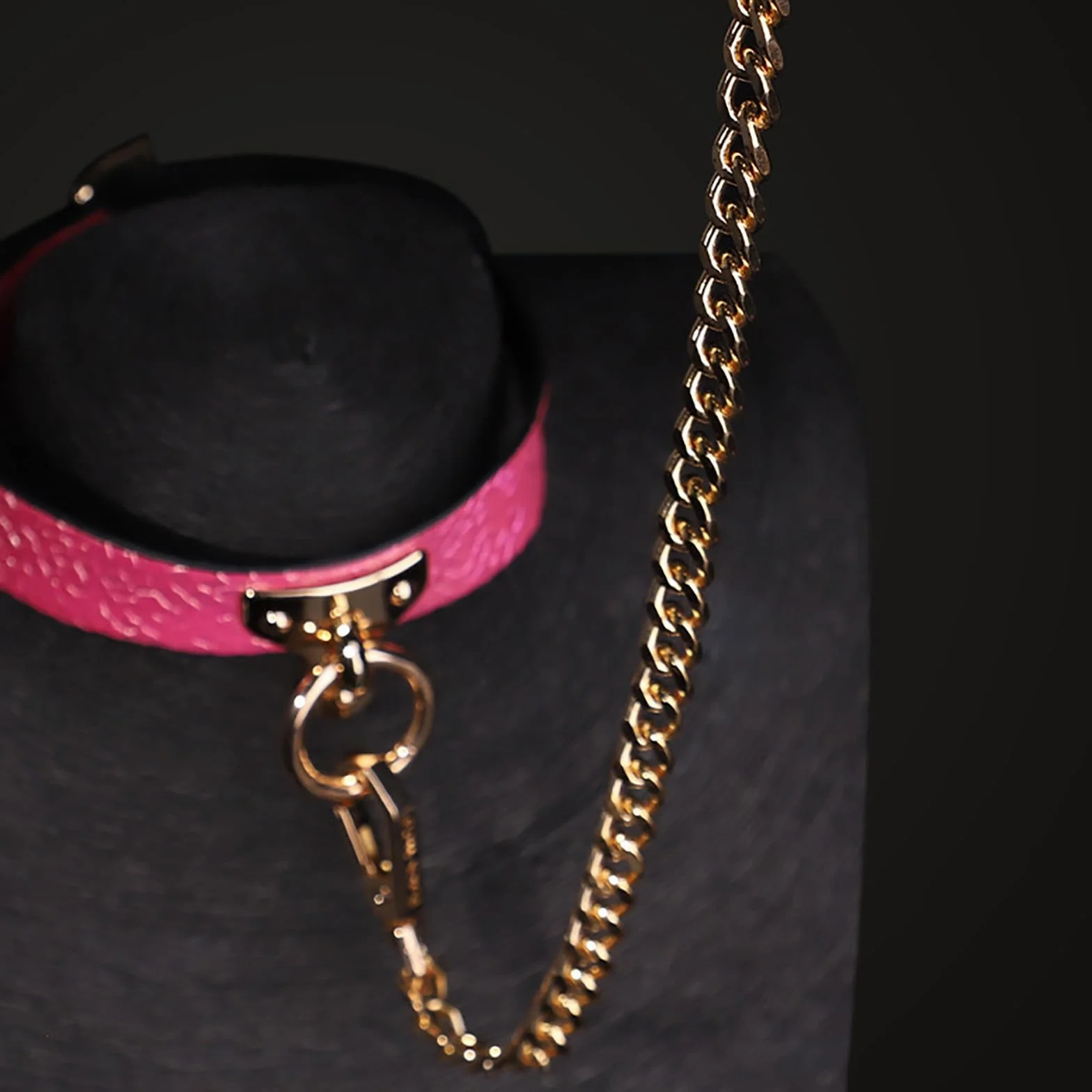 Collare In Pelle Regolabile Con Guinzaglio E O Ring Per Coppie Bondage Erotico