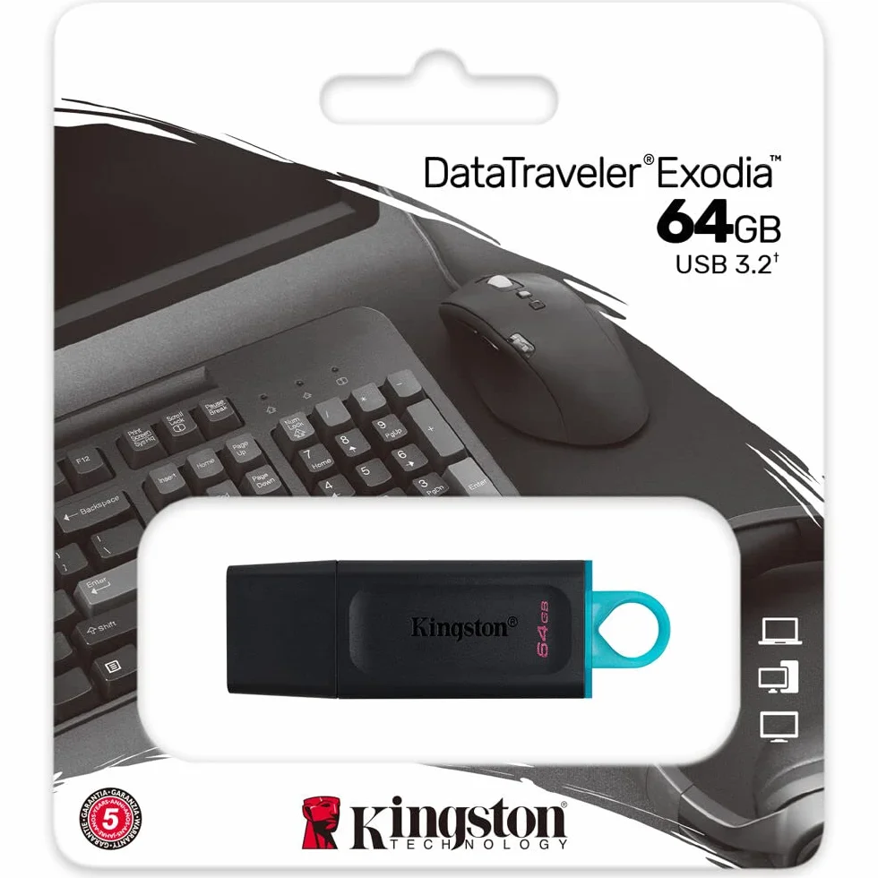 Kingston DataTraveler Exodia 64 GB Flash Drive (3 Pezzi)