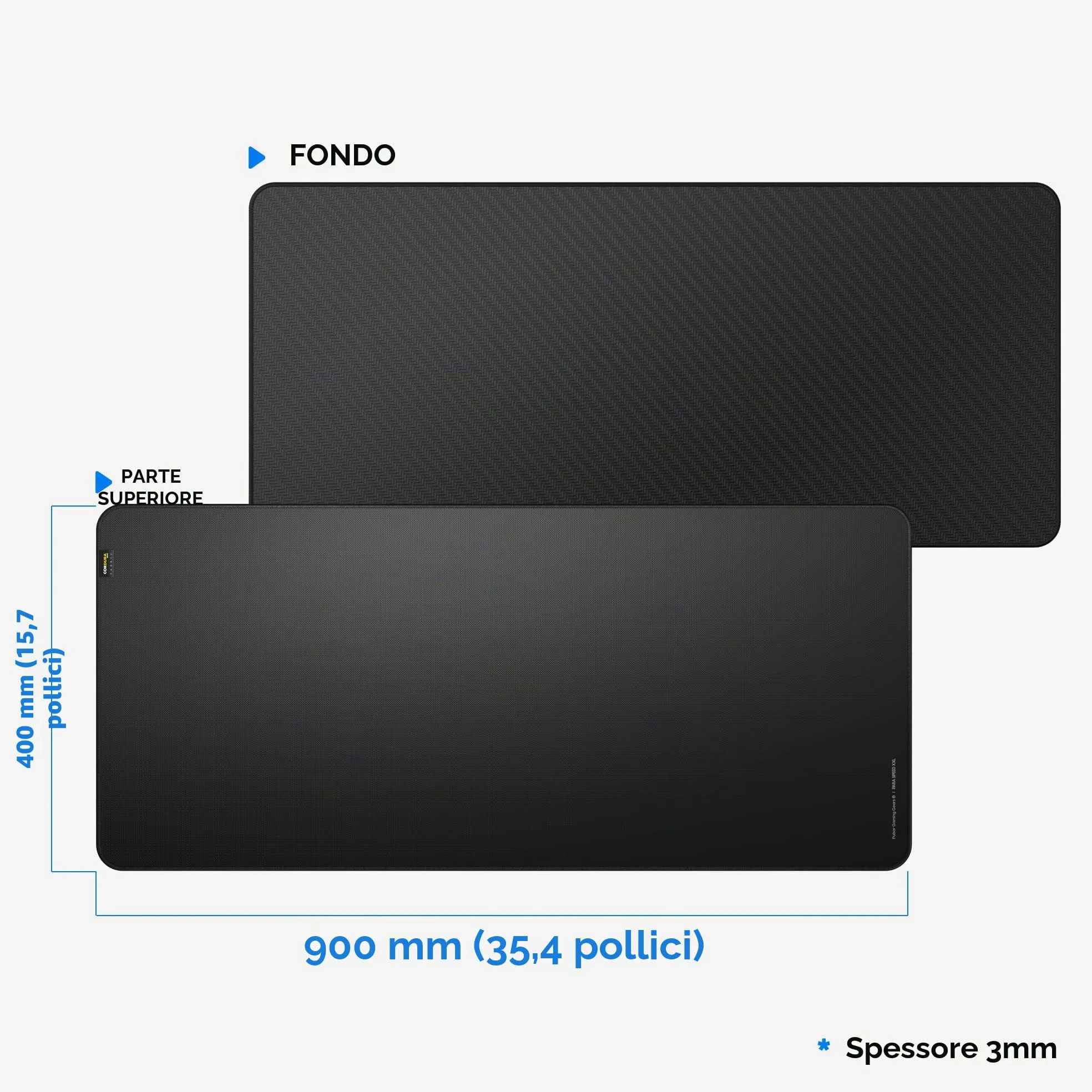 Pulsar Gaming Gears ParaSpeed v2 Tappetino Gaming, XXL, Nero | High-Speed Surface Designed for Fast Tracking and Precise Mouse Control