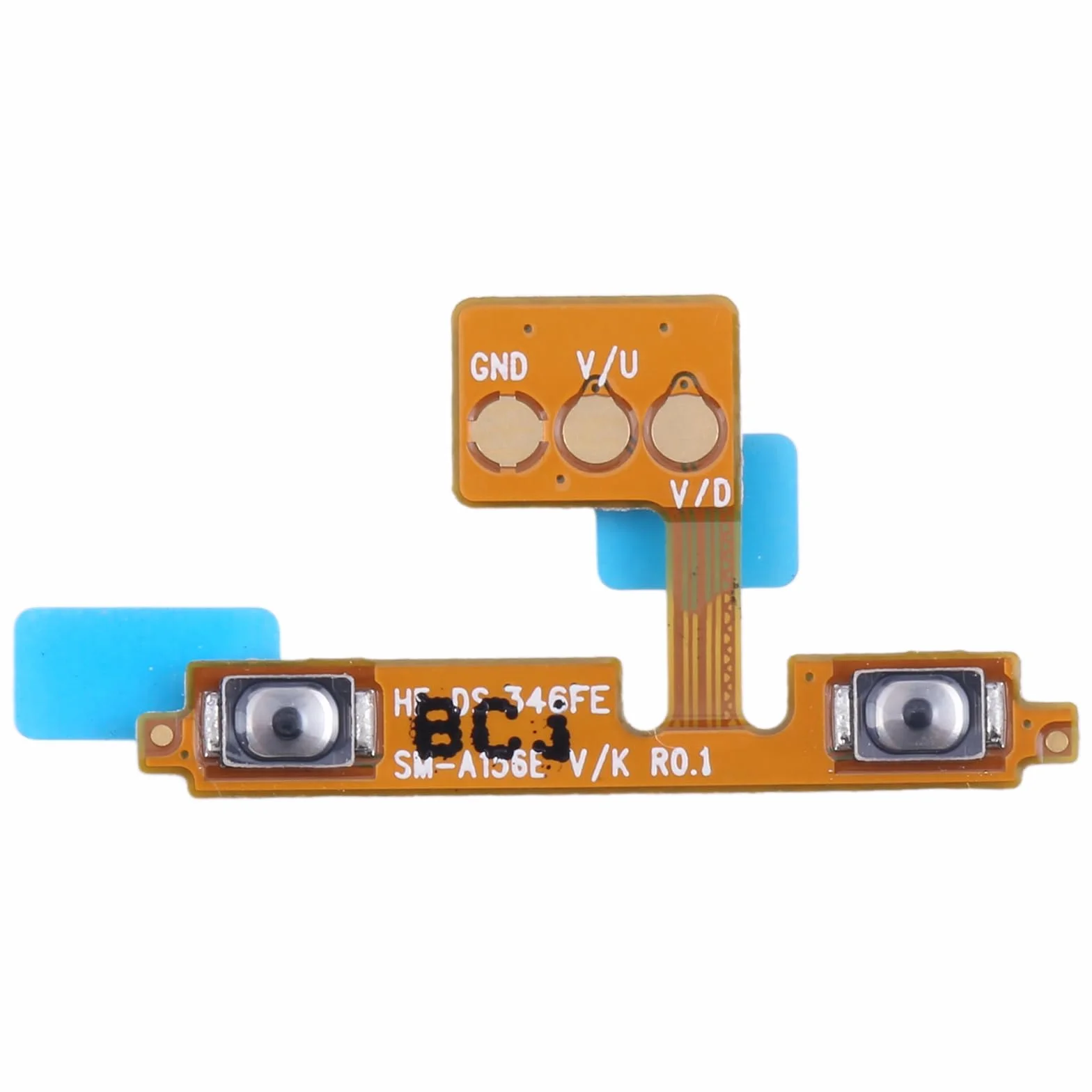 Ricambio compatibile con SAMSUNG GALAXY A15 4G SM-A155F / A15 5G SM-A156B flat flex circuito SWITCH PULSANTI CONTROLLO VOLUME KEY + -
