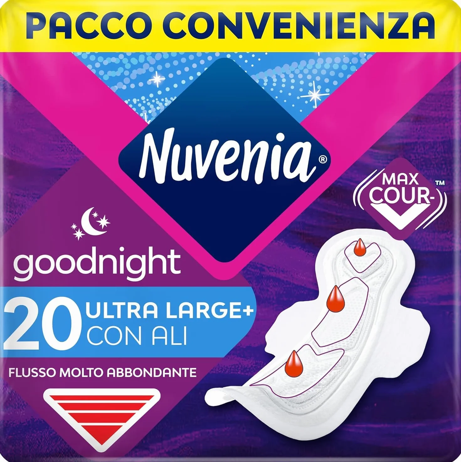 Nuvenia Assorbente Ultra Notte con Ali Confezione 20