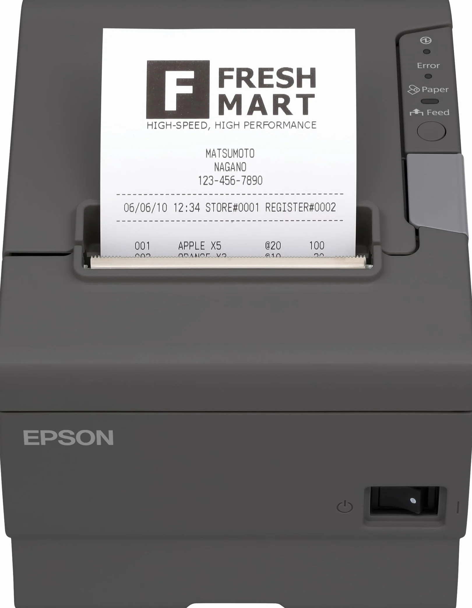 Posiflex Stampante Epson TM-T88V TICKETS WiFi USB, 300 mm/S, colore: nero