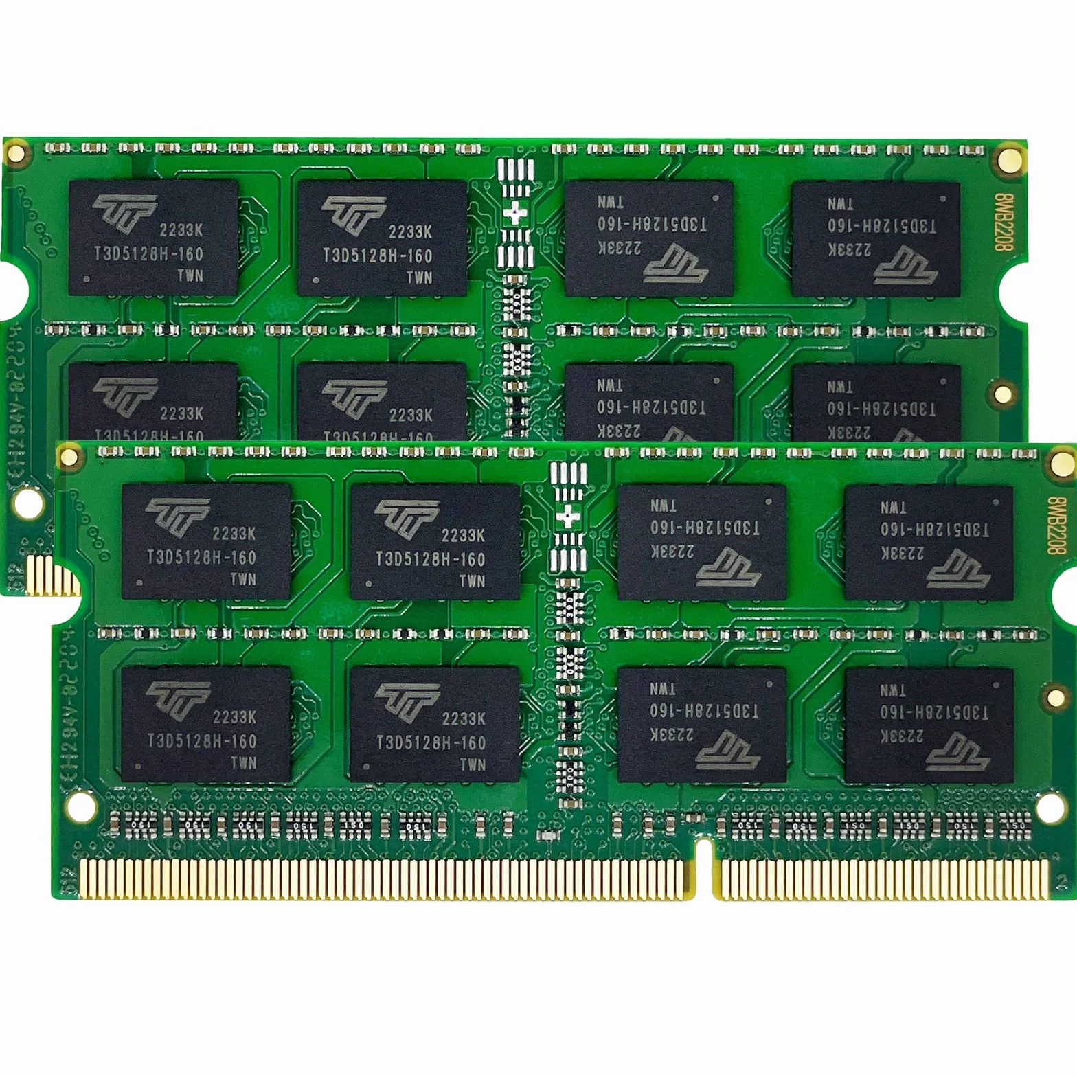 Timetec 16GB KIT(2x8GB) DDR3L / DDR3 1600 MHz (DDR3L-1600) PC3L-12800 / PC3-12800 Non-ECC Unbuffered 1,35 V / 1,5 V CL11 2Rx8 Dual Rank 204 Pin SODIMM Laptop Notebook PC Computer Memoria RAM