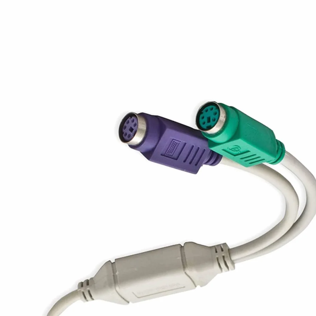 1 confezione di cavo adattatore convertitore da USB a doppia tastiera PS2 per PC portatile, cavo USB, convertitore, adattatore, da a PS/2, per laptop