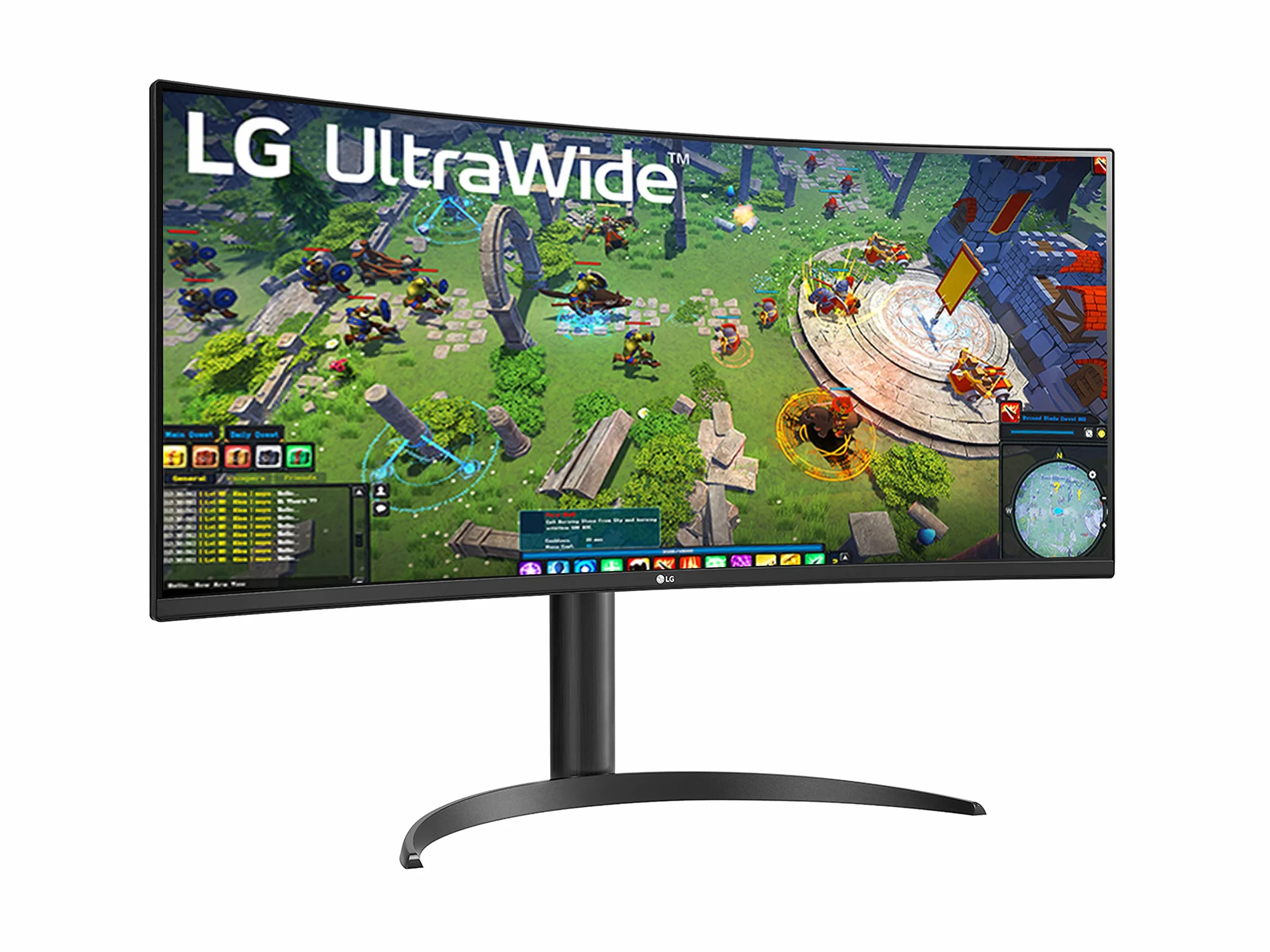 LG 34U650A Monitor UltraWide 21:9 Curvo 34" WQHD (3440x1440), IPS, HDR 10, sRGB 99%, Speaker Stereo 14W, USB-C Hub USB, Stand regolabile, Nero