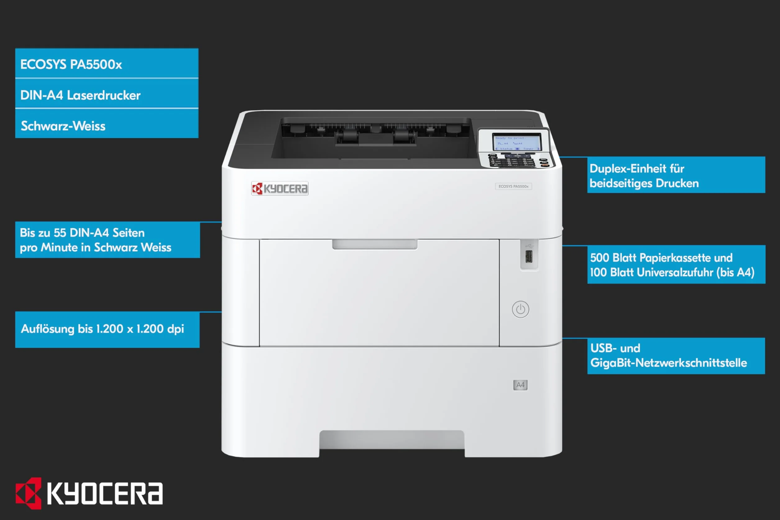 STAMPANTE KYOCERA ECOSYS PA5500x A4 55pp
