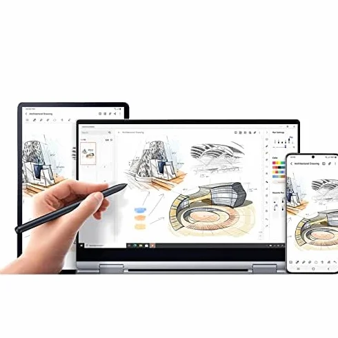 Penna Stilo di ricambio per Samsung Galaxy Book2/3/4/5 Pro 360 S Pen per Samsung Galaxy Book2/3/4/5 Pro 360 Stylus Pen con Punte/Pennini, Senza Bluetooth,Nero Mistico