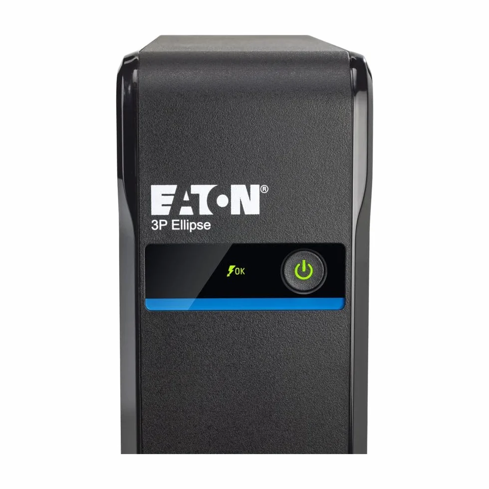 Eaton Ellipse 3P900UD UPS – Gruppo di Continuità Off-Line – 900VA/540W – Presa DIN – USB Tipo A & C (4 prese con batteria + sovratensioni, 4 solo sovratensioni, software di spegnimento)