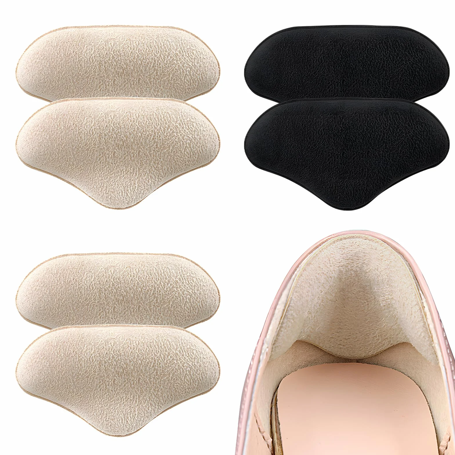 Cuscinetti Tallone per Scarpe Grandi, Inserti in Spugna, Kit Riparazione Tacchi con Toppe